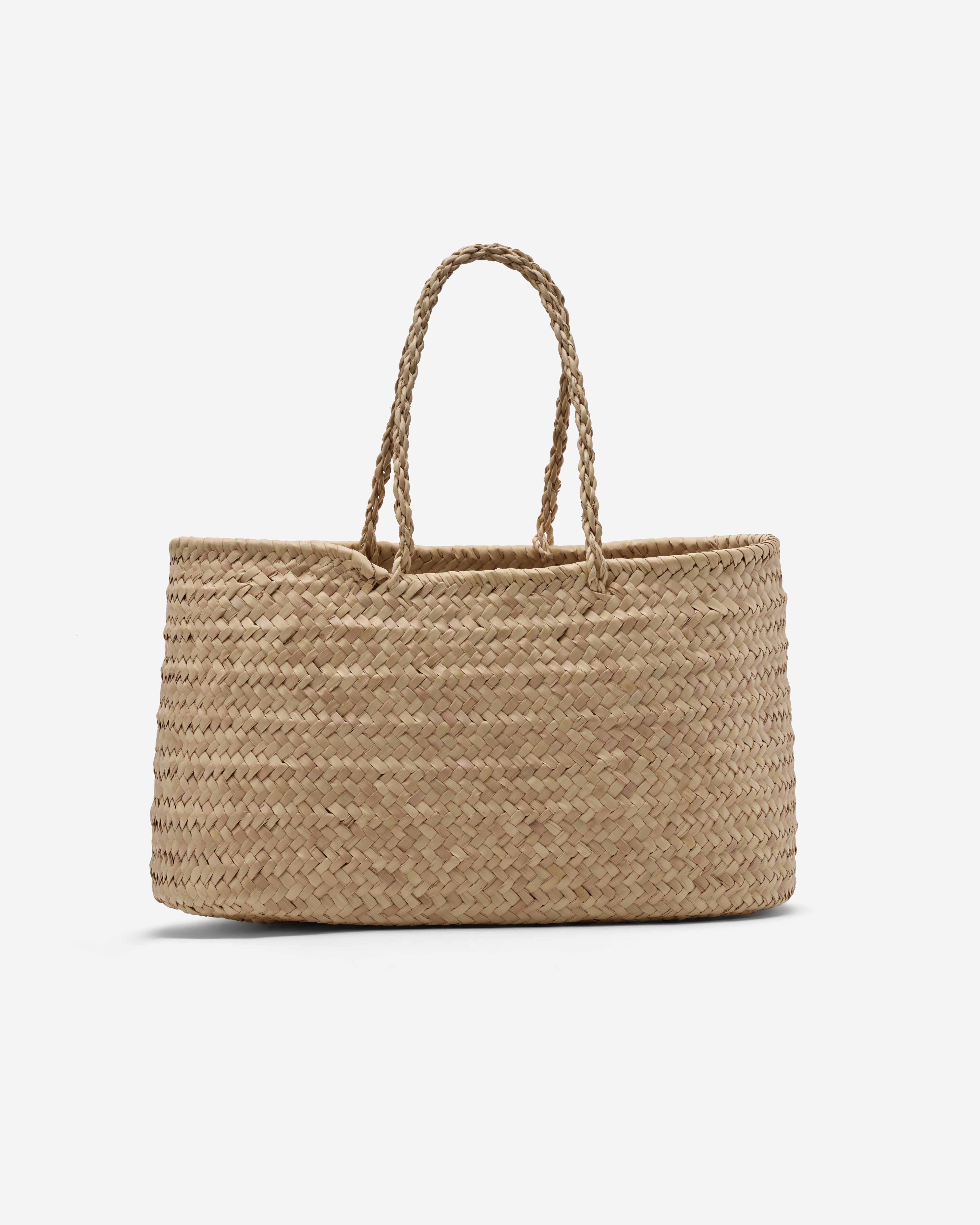 Daniela Gregis: Women's Cesta Basket Raccolt Bag (Natural) | Dover