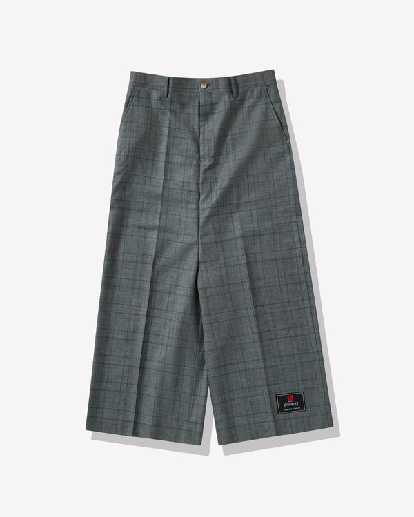 Doublet - Men's Tailored Plaid Trousers - (Grey)