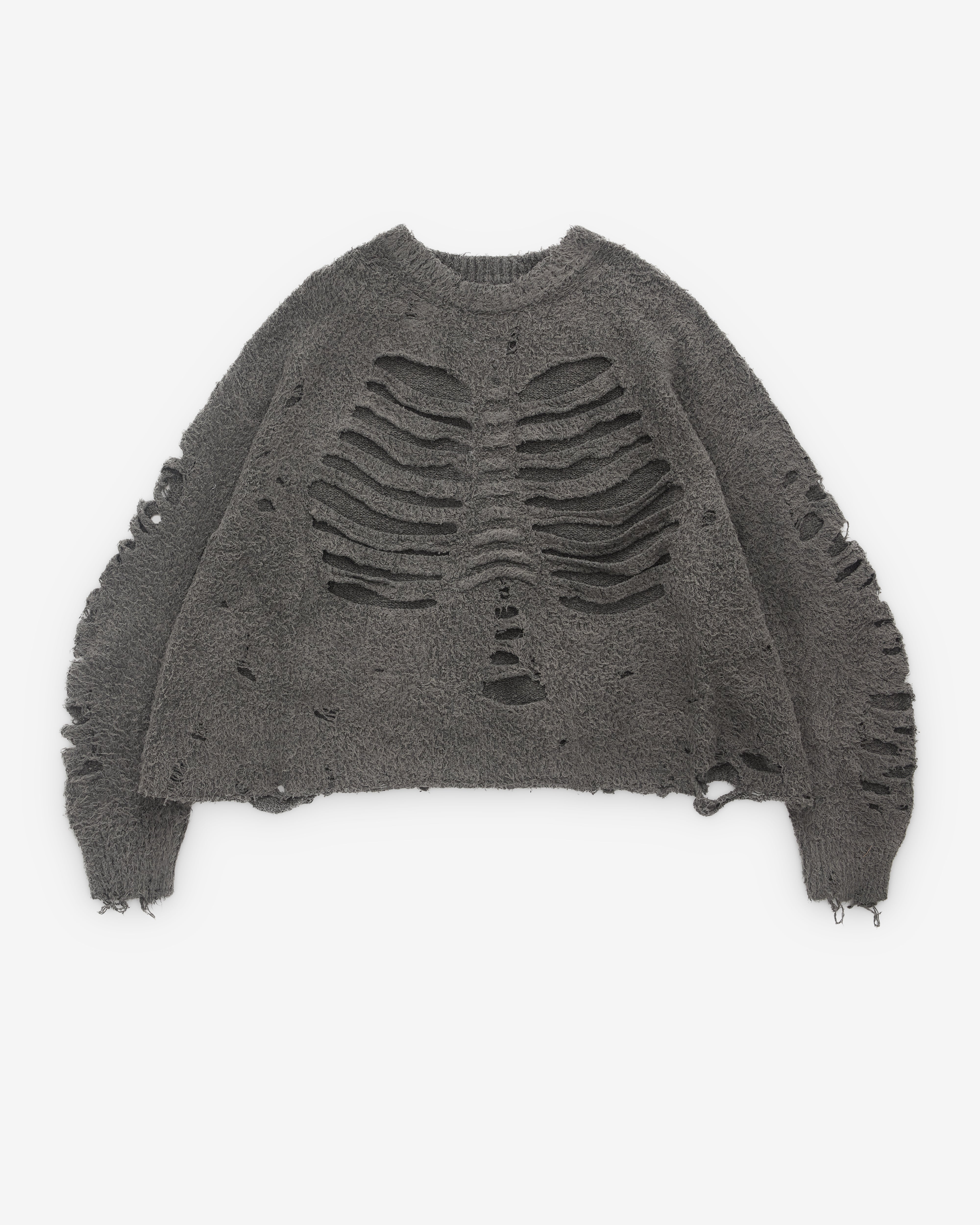 Doublet: Men's Skeletal Pullover (Grey) | Dover Street Market London