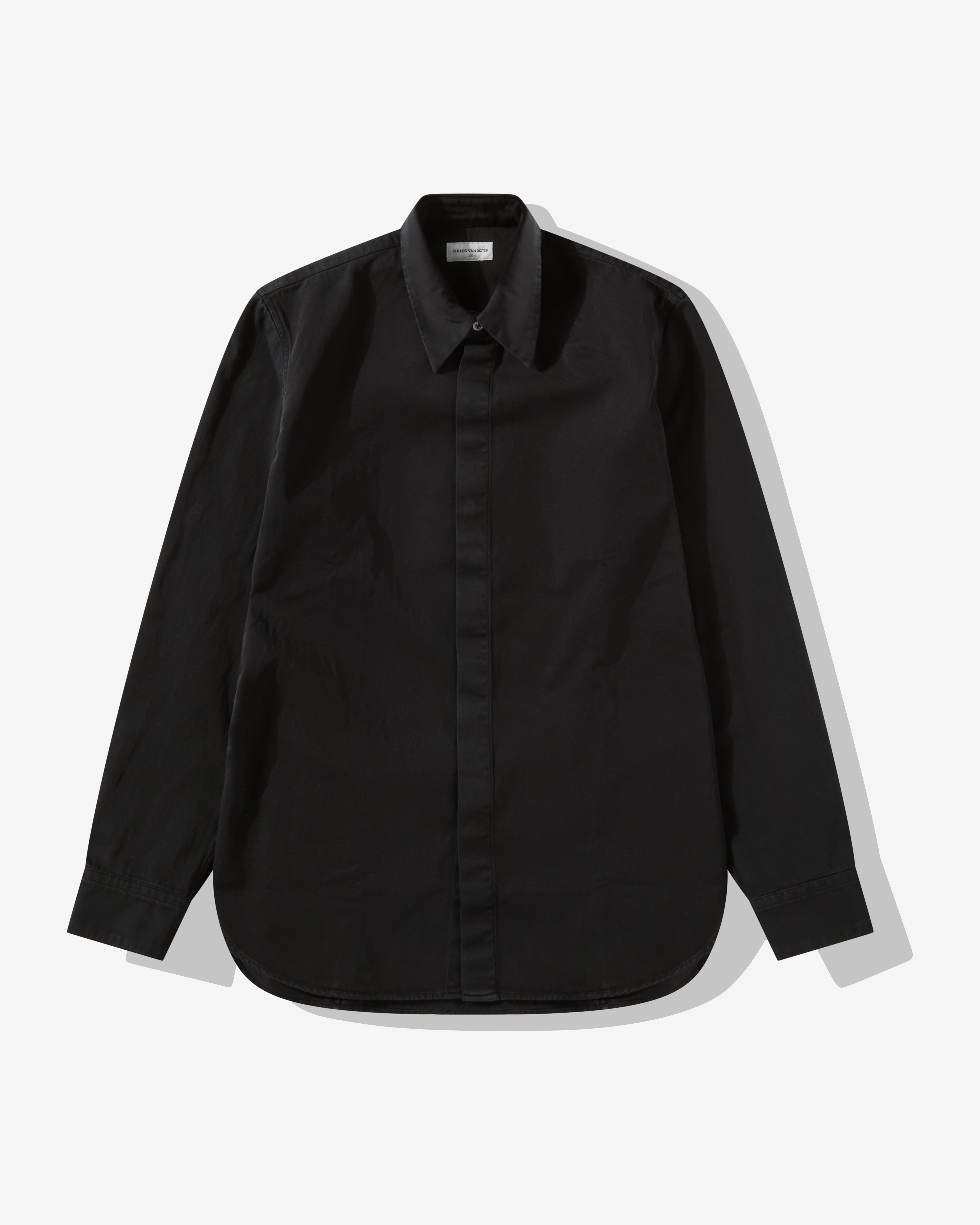 Dries Van Noten - Men's Long Sleeve Shirt - (Midnight)