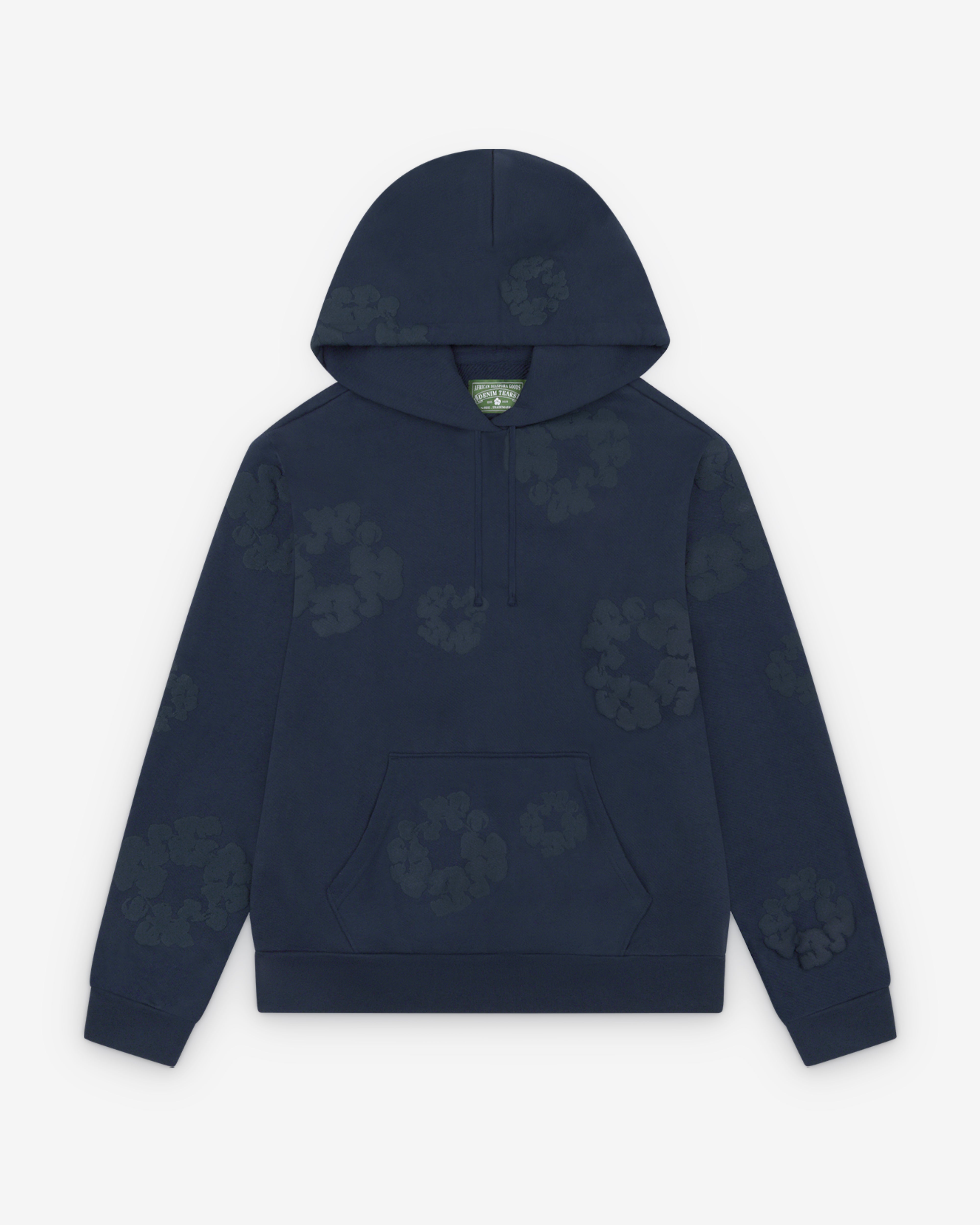 Denim Tears: Men's Mono Wreath Hoodie (Navy) | Dover Street Market