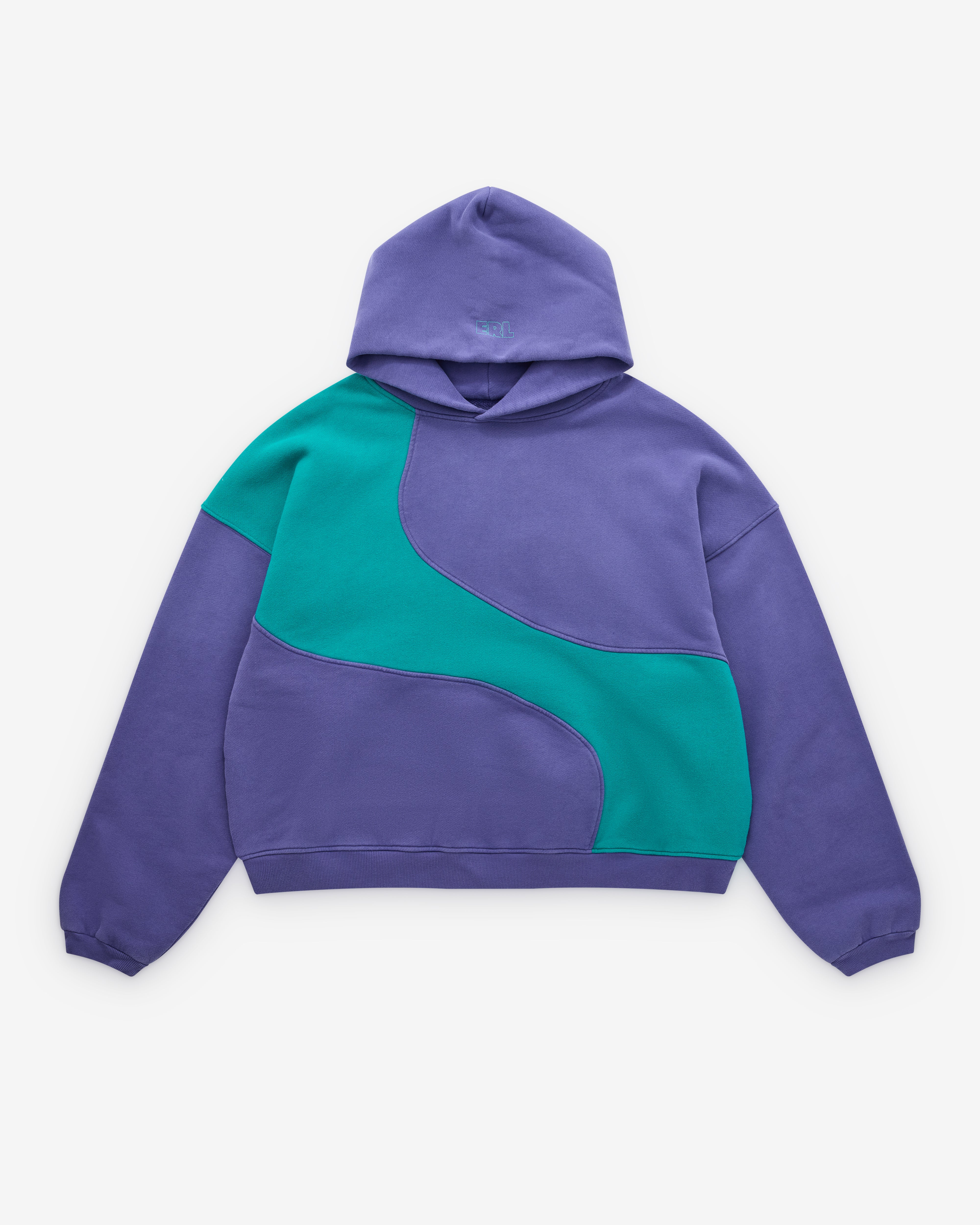 Erl: Wave Hooded Sweatshirt (Navy) | DSML E-SHOP