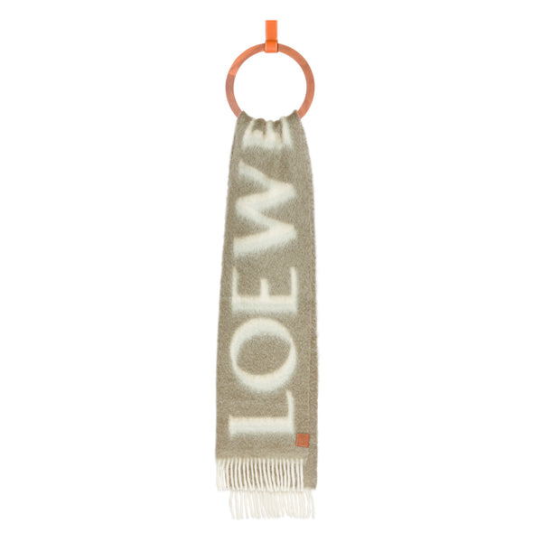 Loewe - Women's Loewe Scarf - (Khaki Green/White)