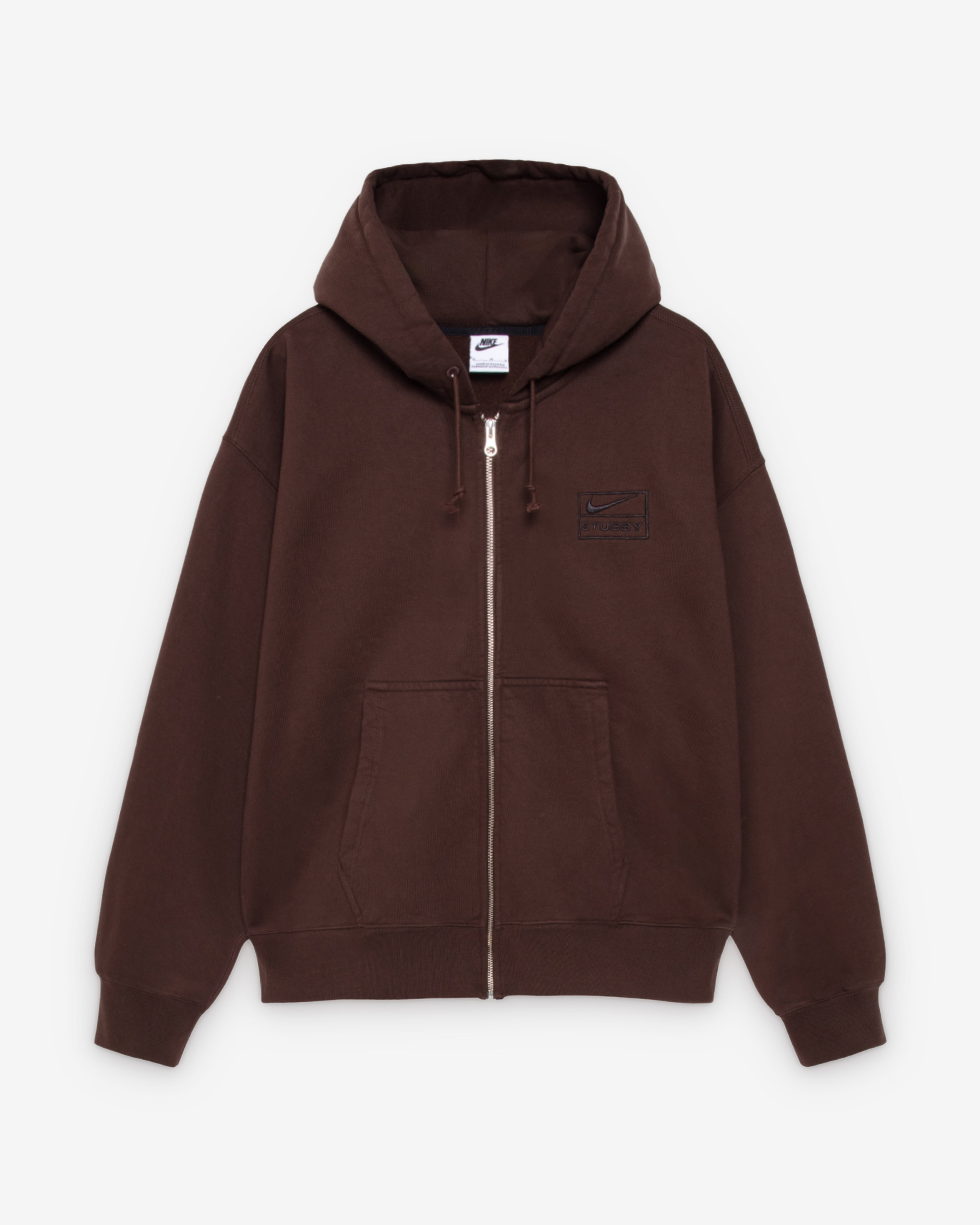 Stüssy: Nike Washed Fleece Hoodie (Dark Cinder) | DSML E-SHOP