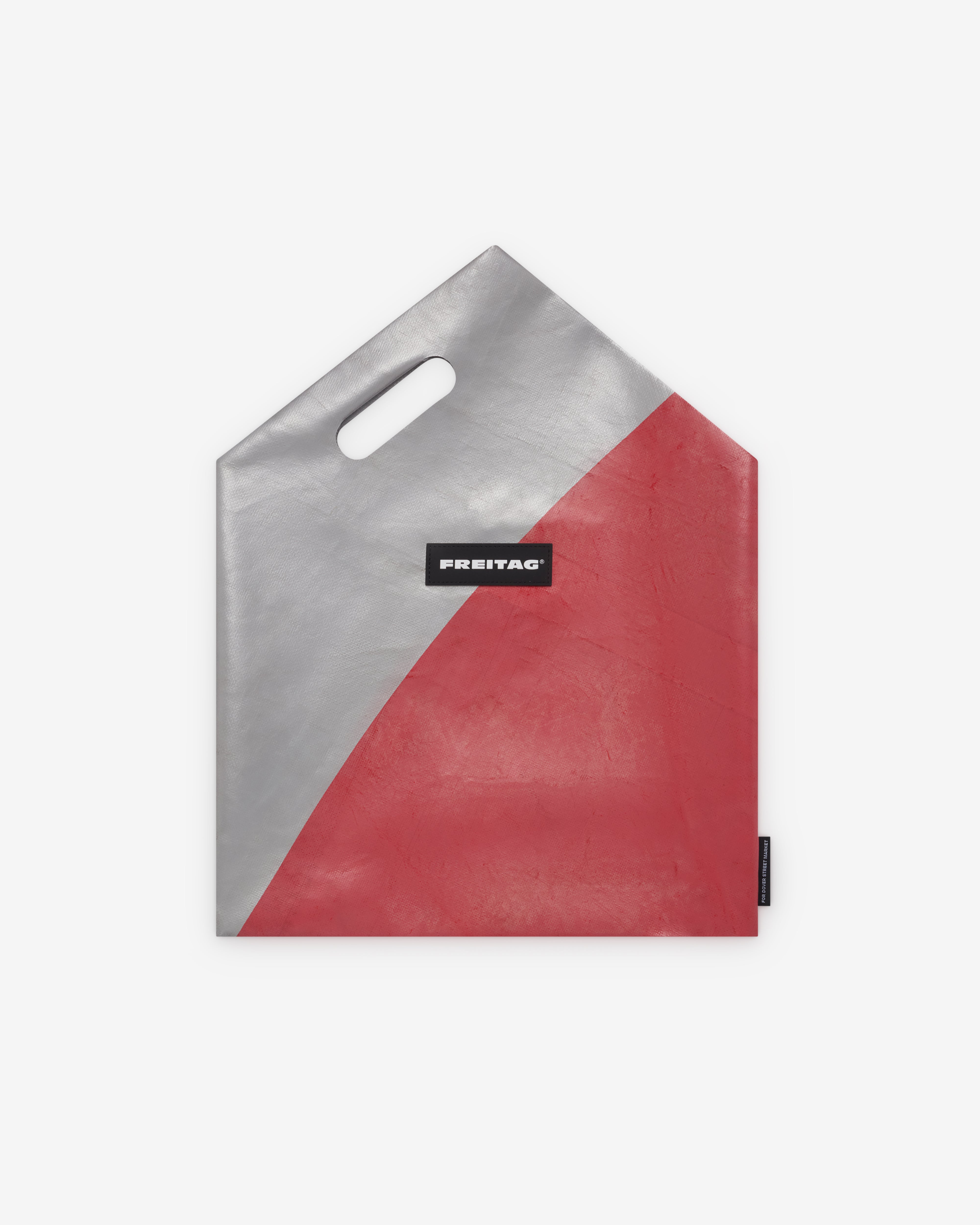 Freitag: DSM Shopper Large (Grey/Red) | Dover Street Market London