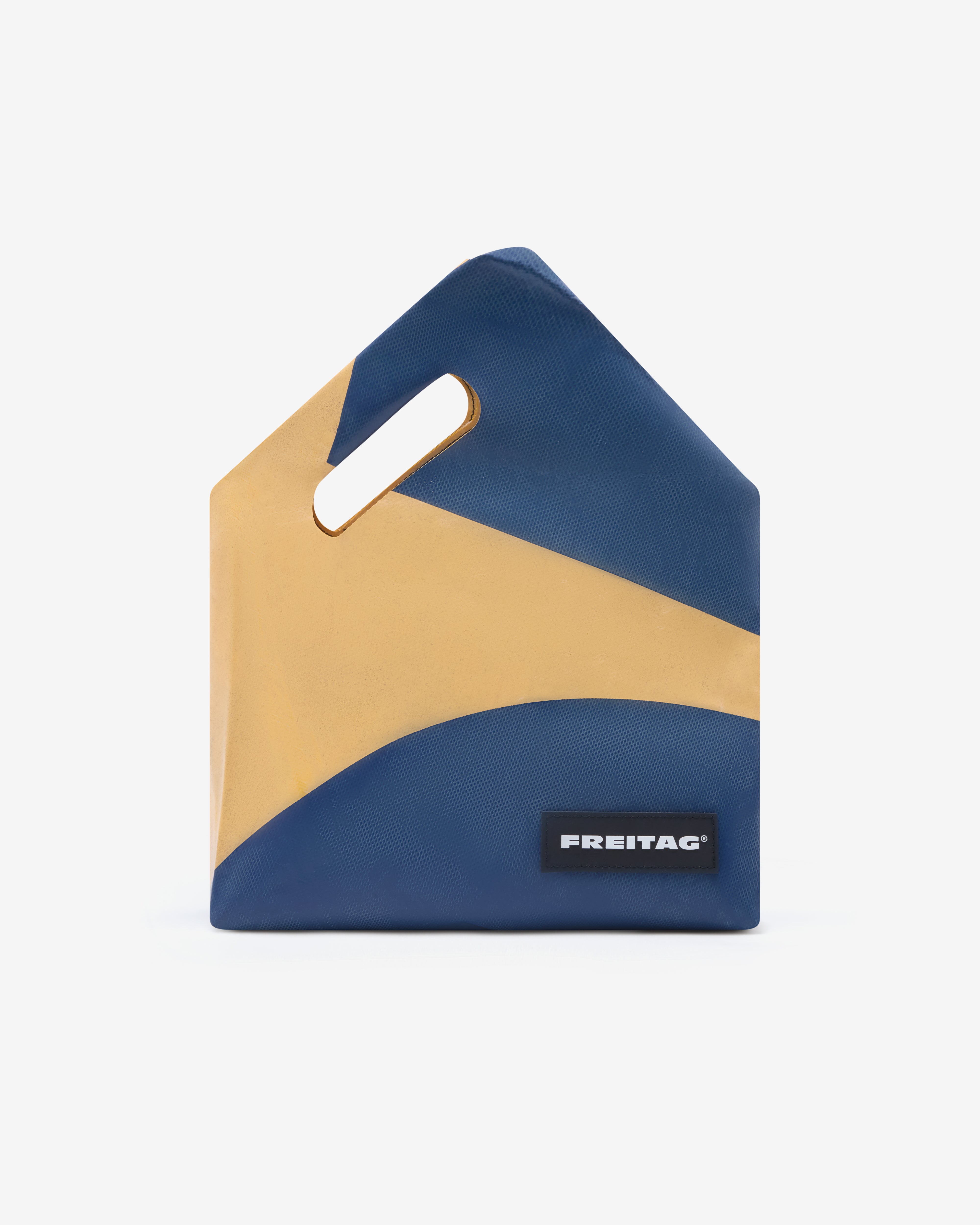 Freitag: DSM Shopper Small (Teal/Yellow) | Dover Street Market London