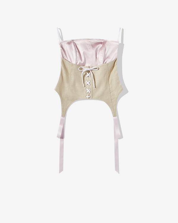 Heaven by Marc Jacobs - Sandy Liang Women's Strapless Bustier - (Pink/Taupe)