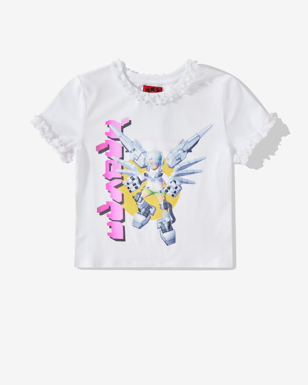 Heaven By Marc Jacobs - Women's Robot Lace Baby Tee - (White)