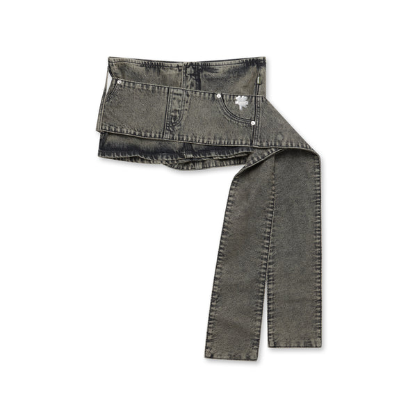 Heaven By Marc Jacobs - Women’s Sash Belt Mini Denim Skirt - (Indigo)