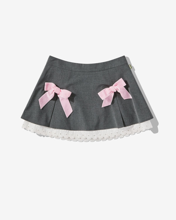 Heaven By Marc Jacobs - Women's Tailored Bow Skirt - (Dark Grey)