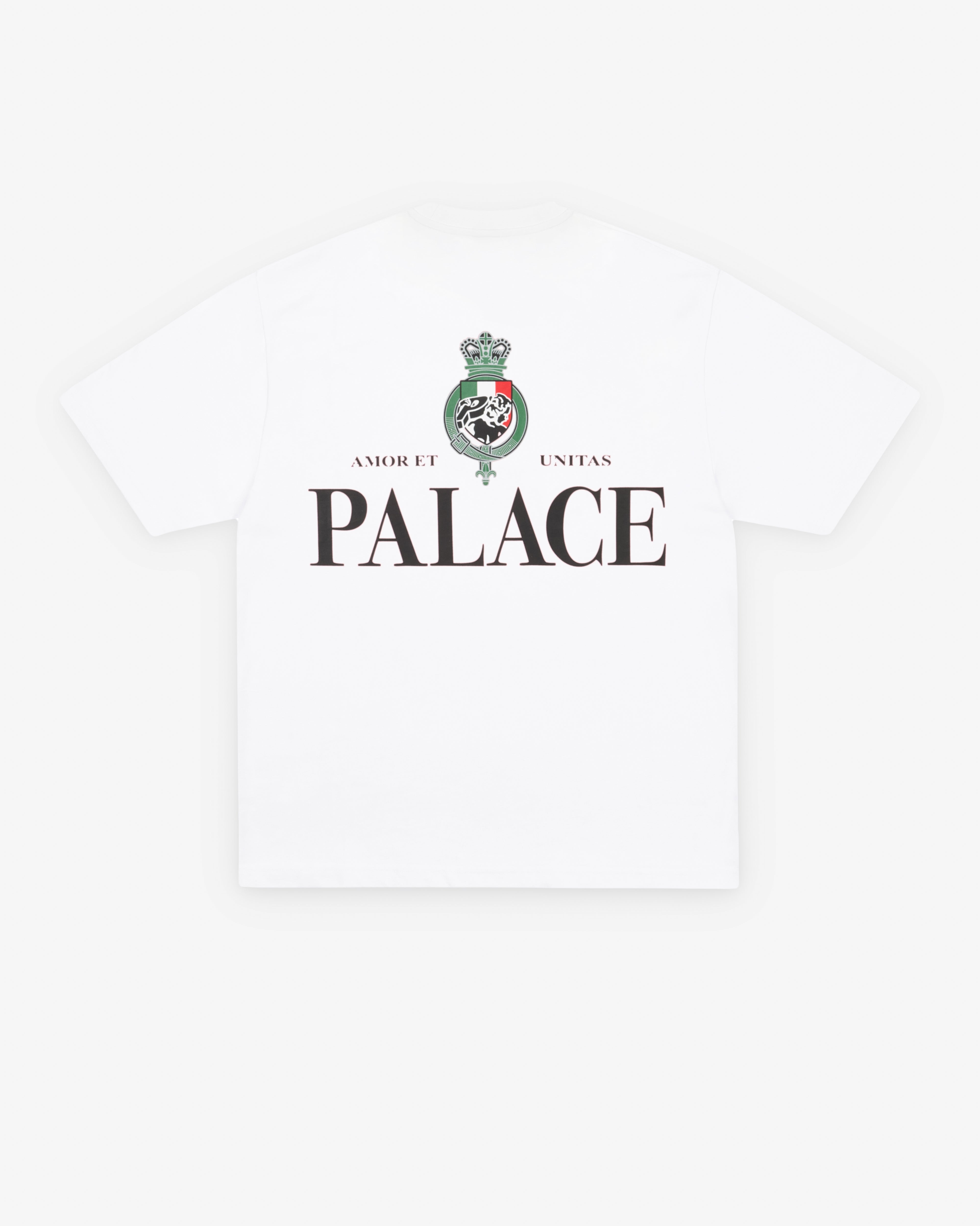 Palace: Men's Heavy Crest T-Shirt (White) | Dover Street Market London