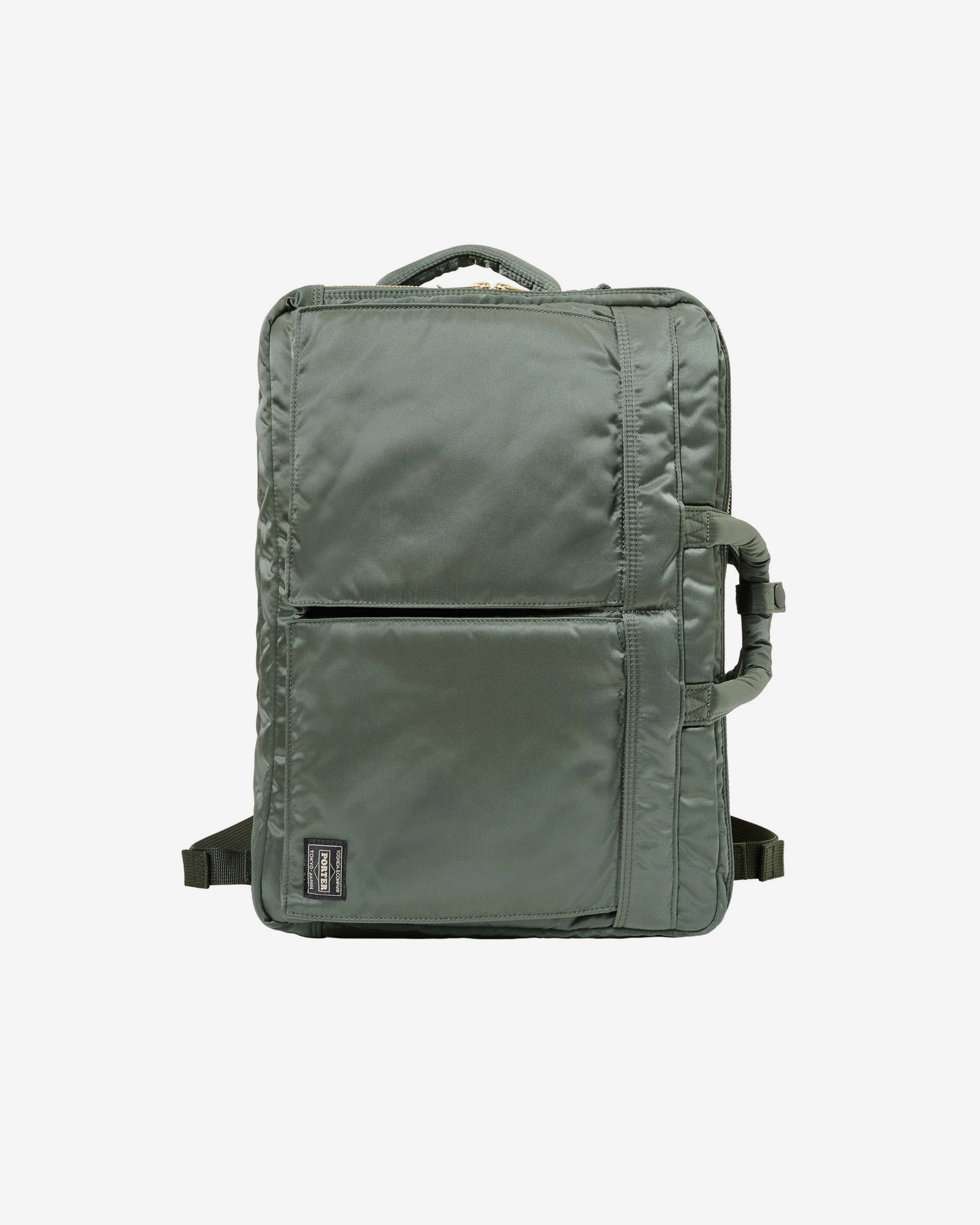 Porter Yoshida & Co.: Tanker 3Way Document Bag w Zip (Green