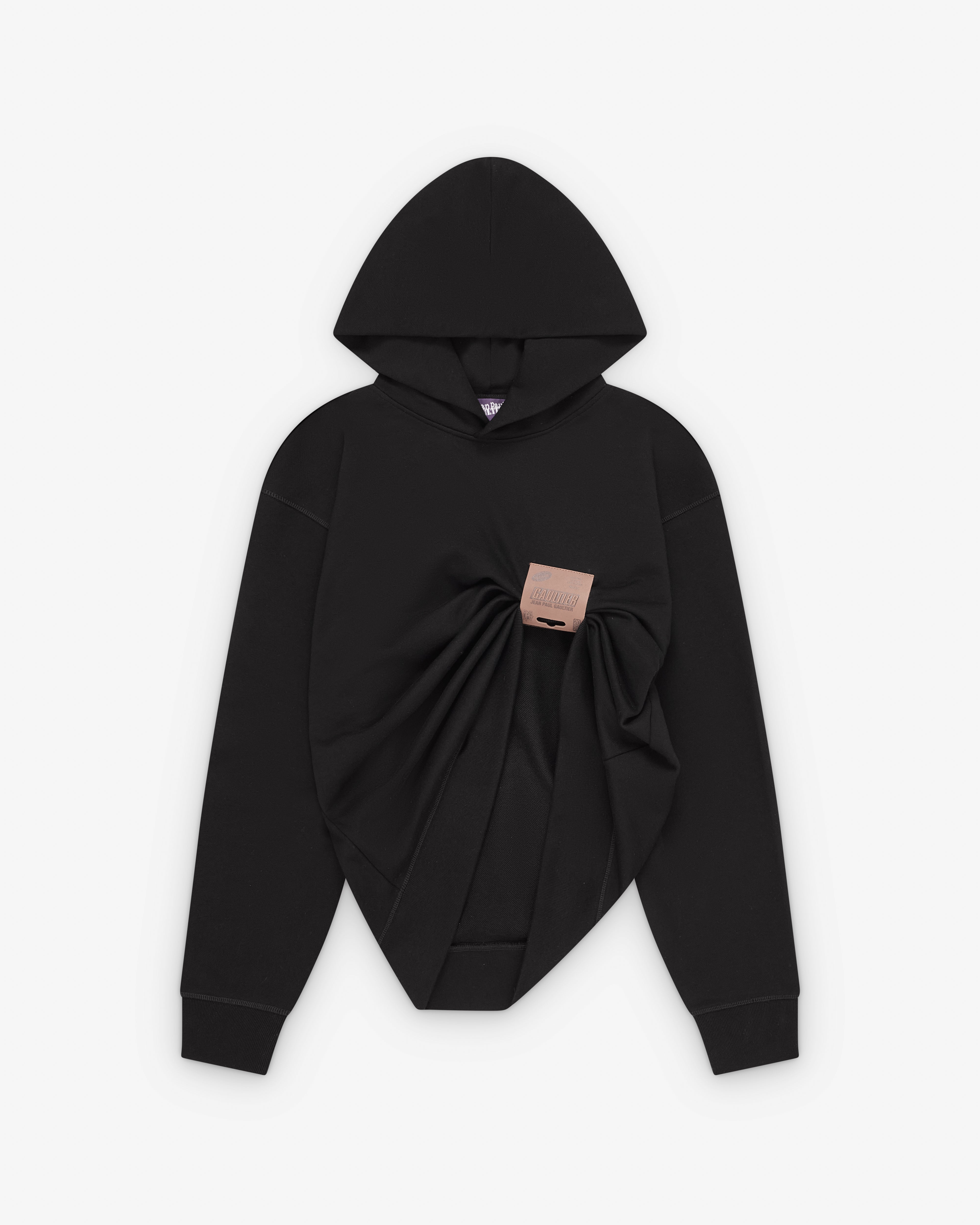 Jean Paul Gaultier: Women's Cotton Fleece Hoodie (Black) | Dover
