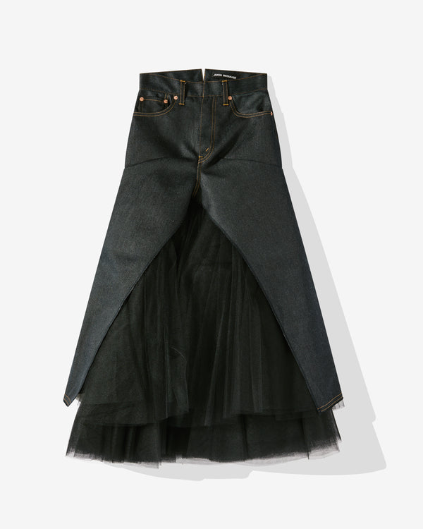 Junya Watanabe - Women's Polyester Nylon Skirt - (Indigo/Black)