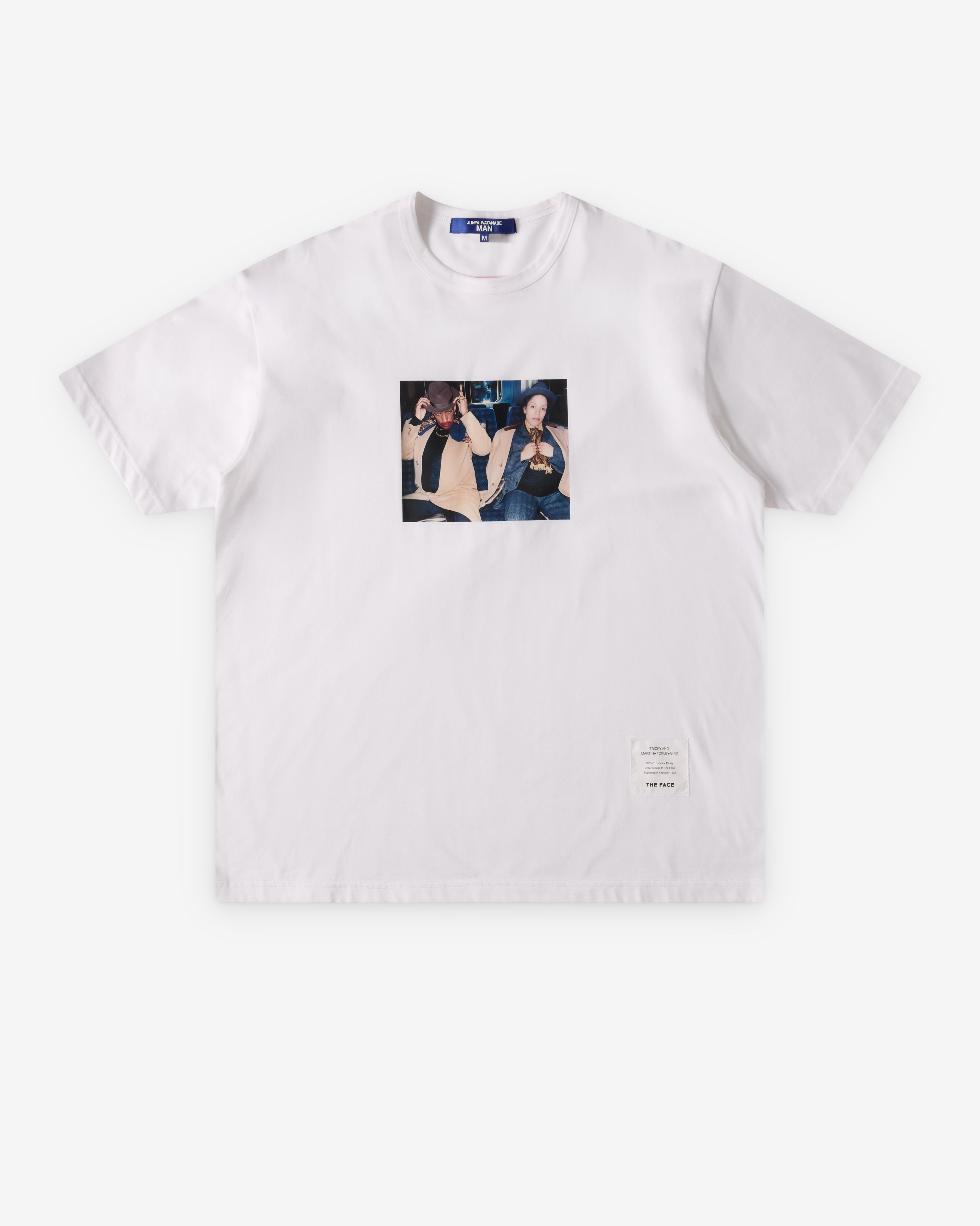 トップス CDG JUNYA WATANABE MAN anarchy tee Junya Watanabe Man: Men's The Face Tricky And Martina T-Shirt