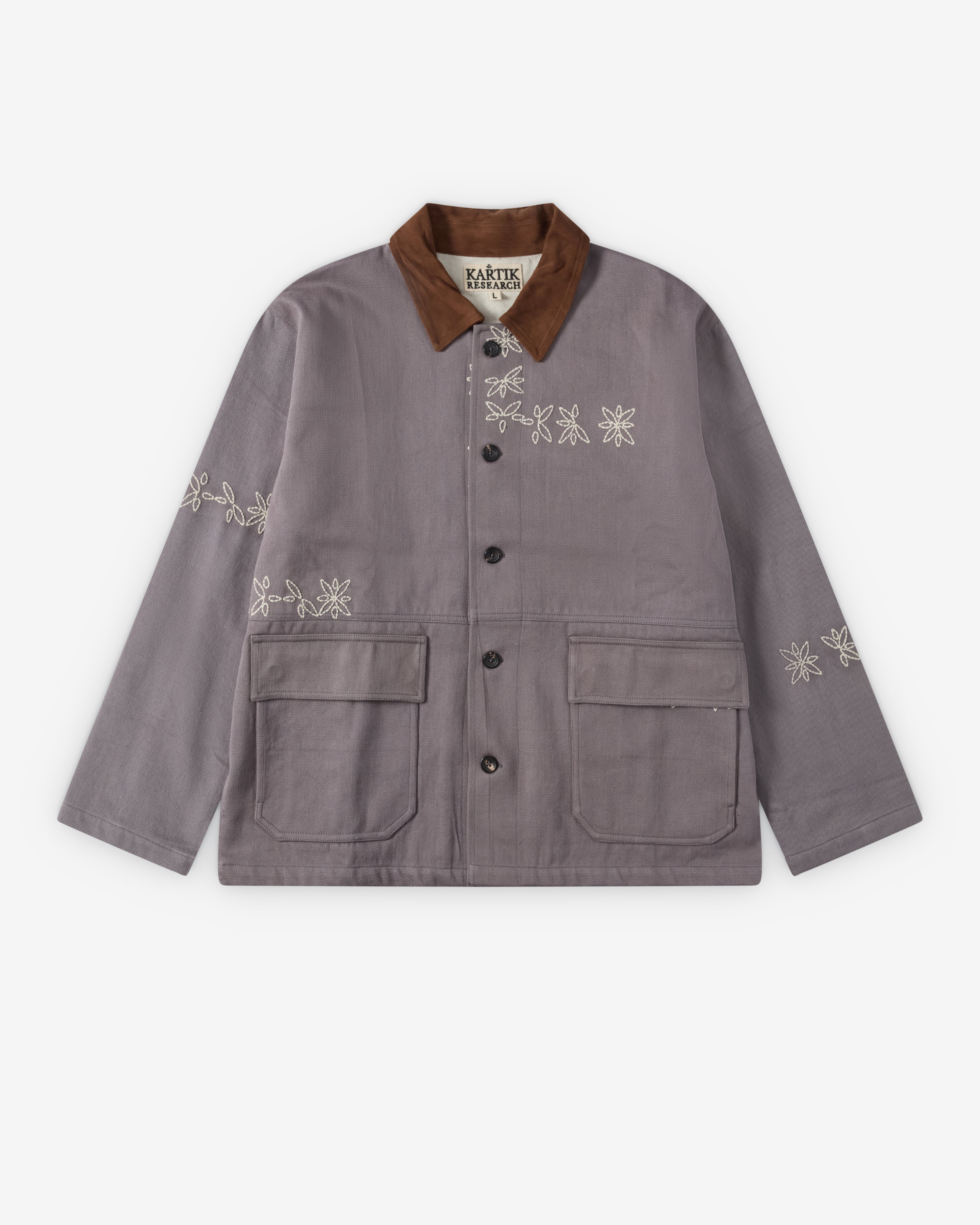 Kartik Research: Men's Cotton Twill Patchwork Jodhpur Jacket