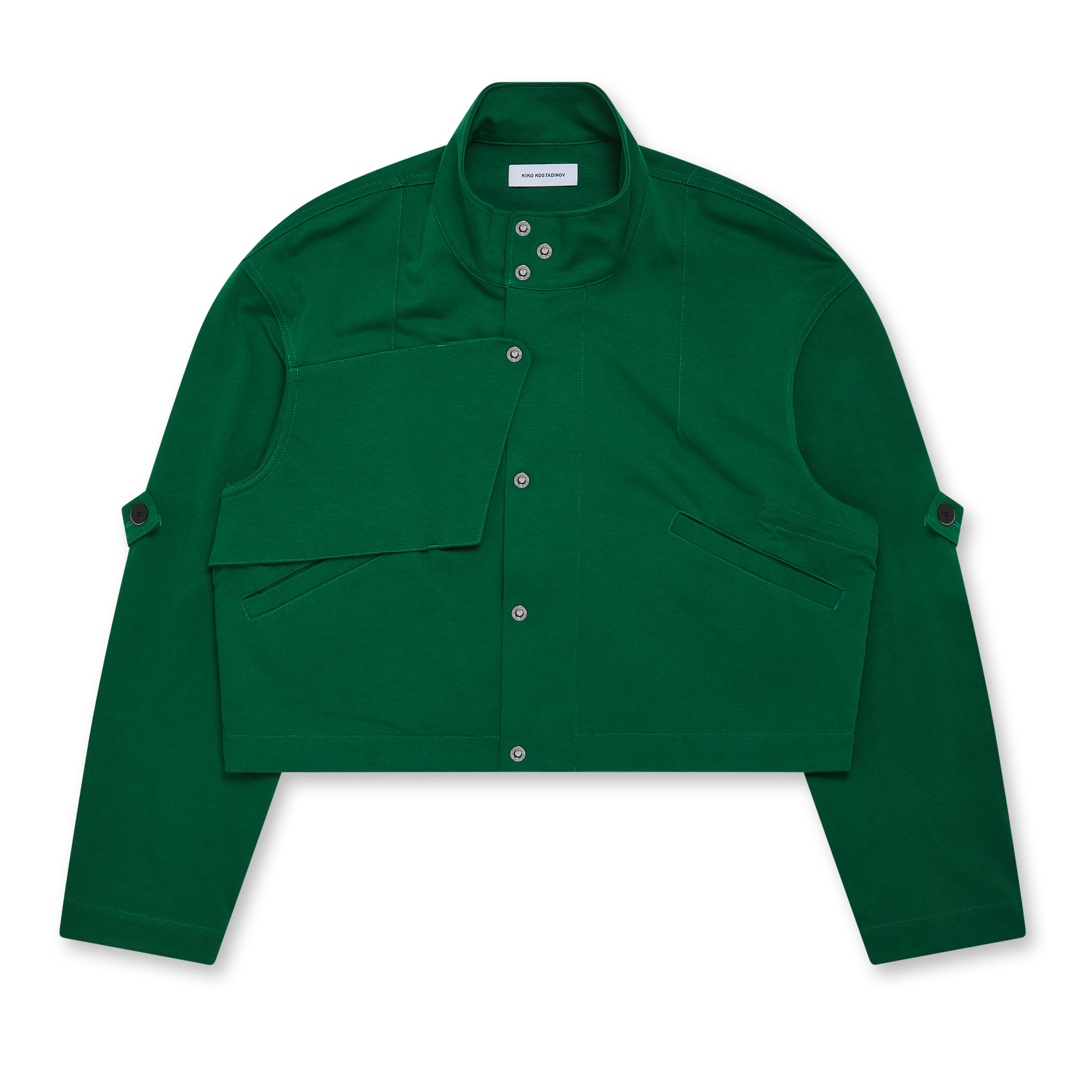 Kiko Kostadinov - Men’s Meno Cropped Jacket - (Hunter Green)