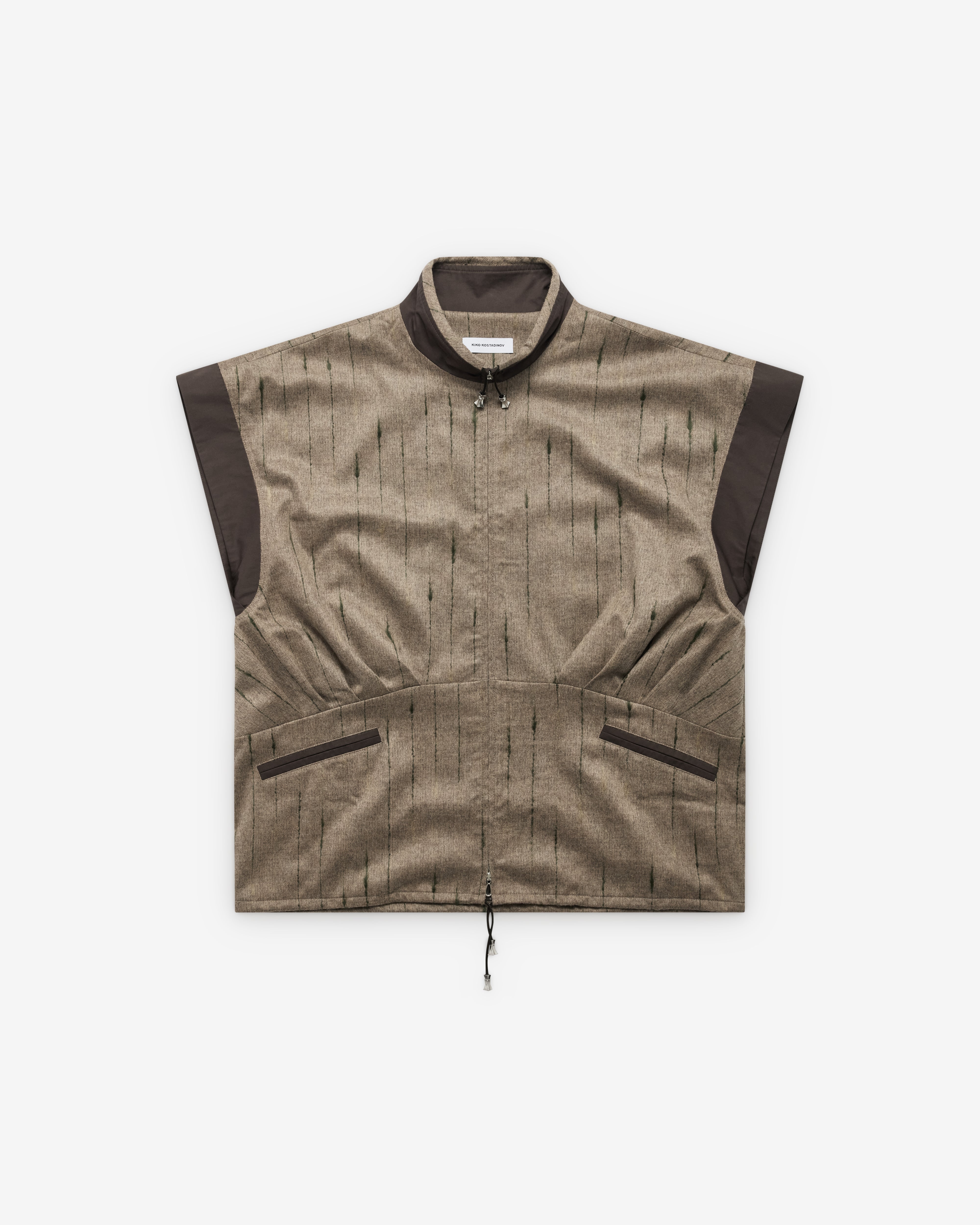Kiko Kostadinov: Men's Raina Vest (Moor Brown) | Dover Street