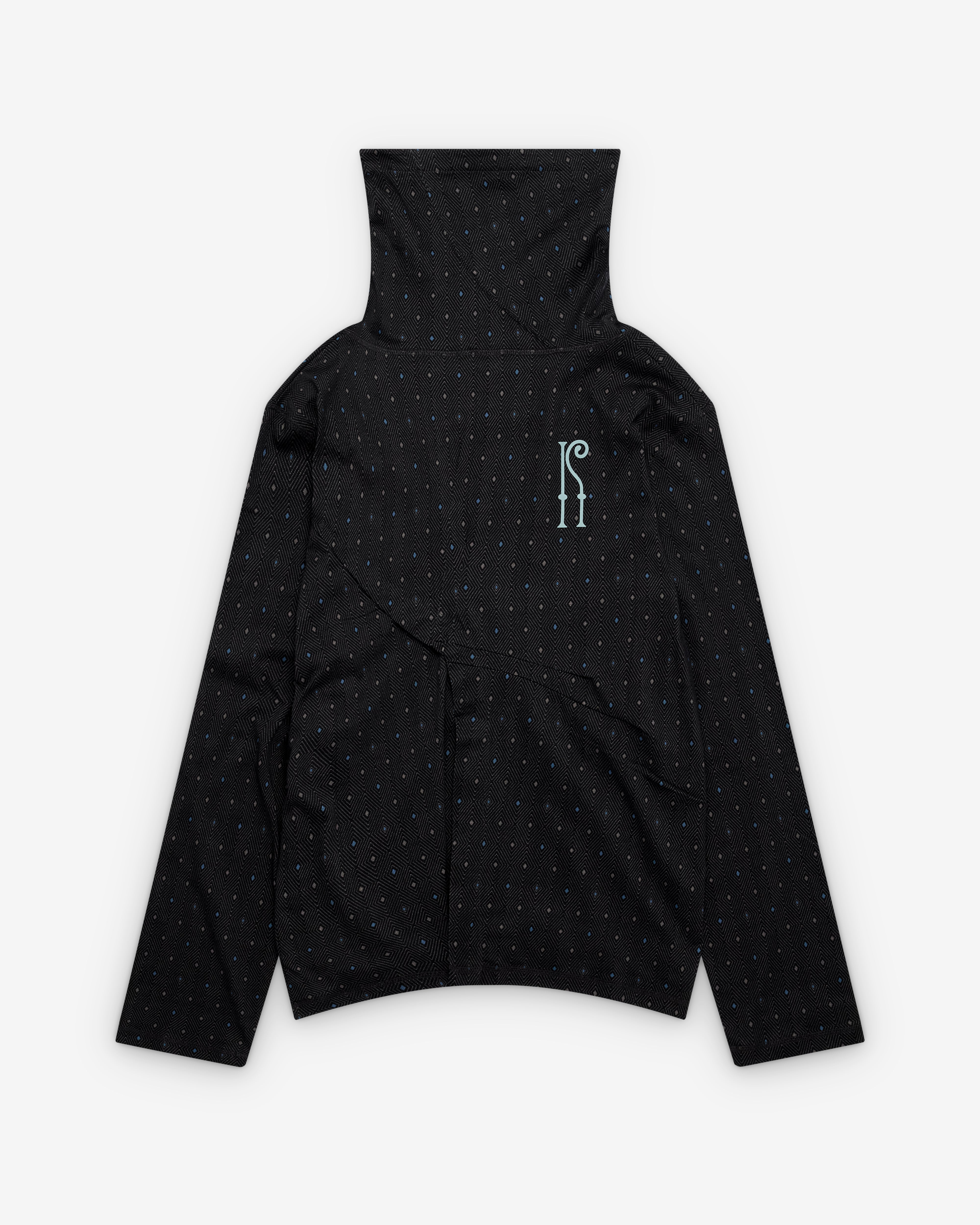 Kiko Kostadinov : Men's Ohne Long Sleeve Mock Neck (Black) | Dover