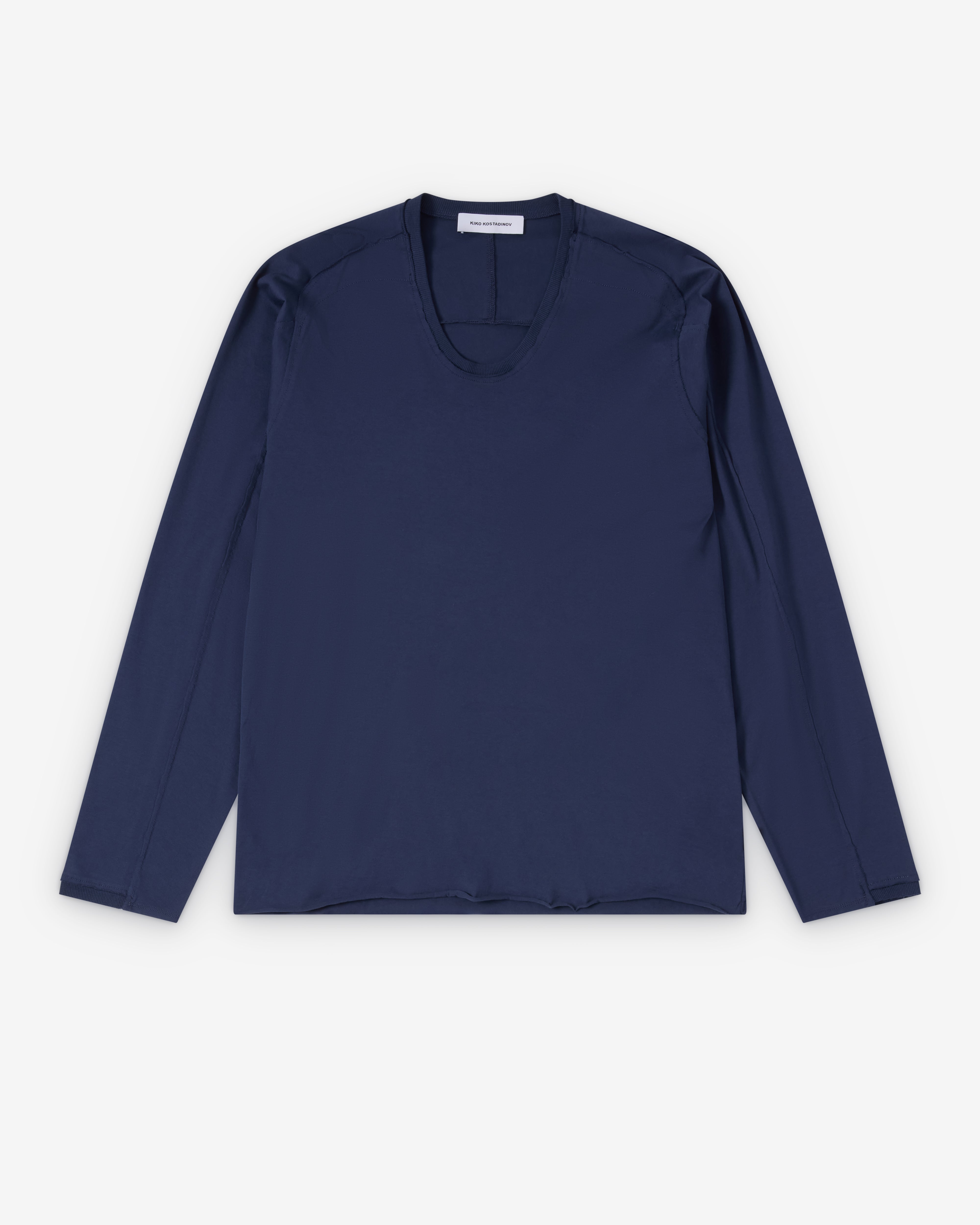 Kiko Kostadinov : Men's Astro Long Sleeve Top (Ink Blue) | Dover