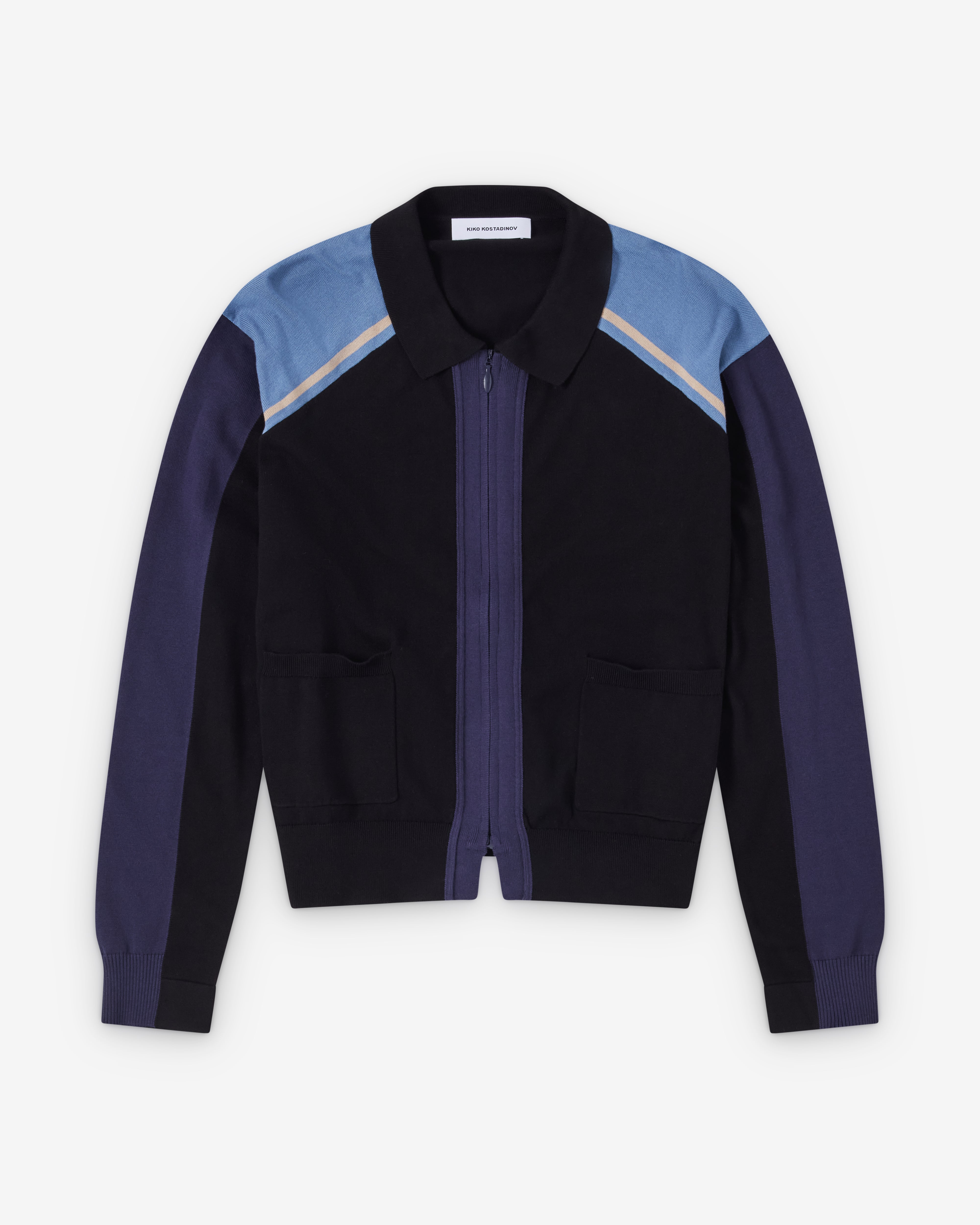 Kiko Kostadinov : Men's Munno Knit Cardigan (Phantom) | Dover