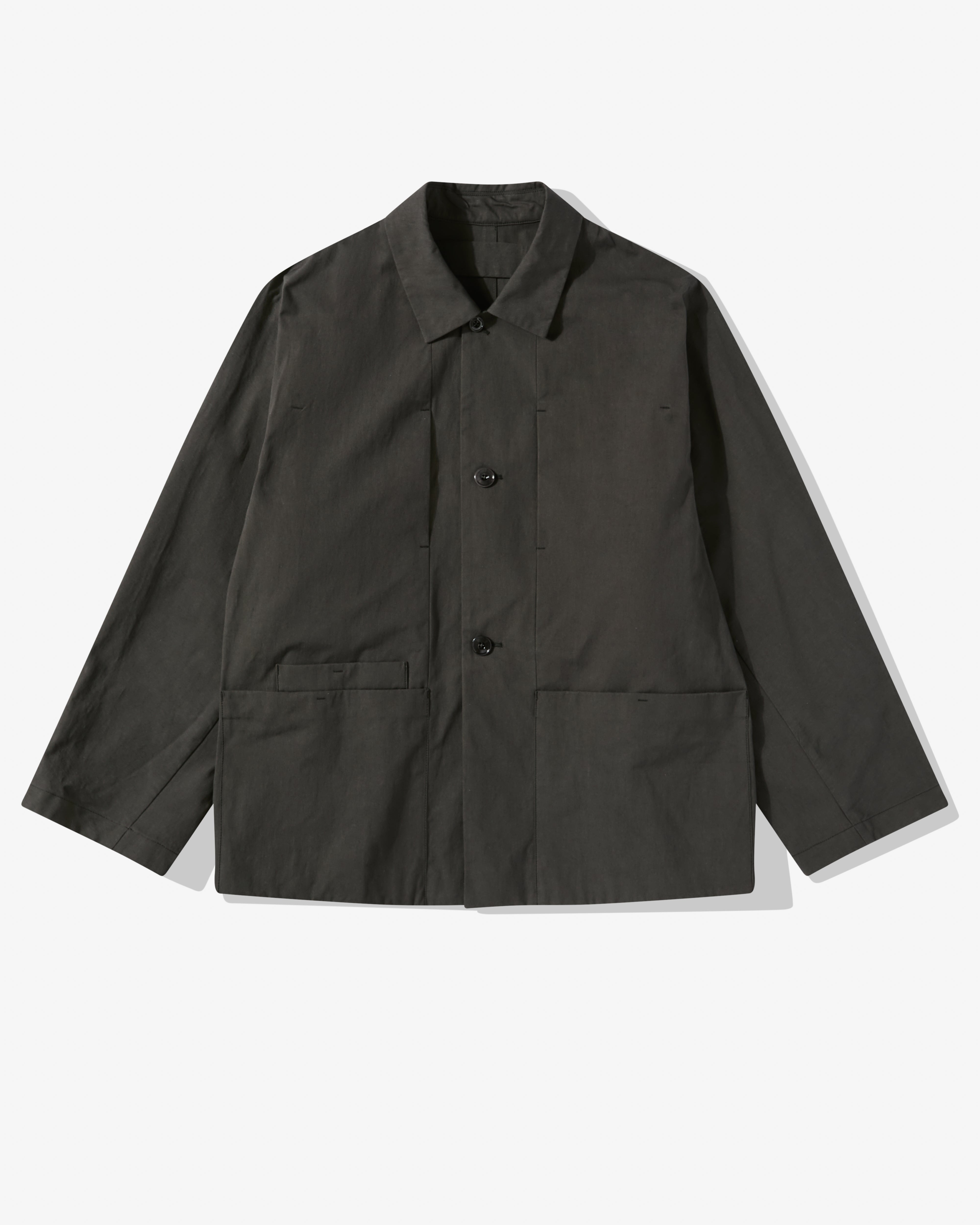 Lemaire: Men's Boxy Single Breasted Workwear Jacket (Anthracite 