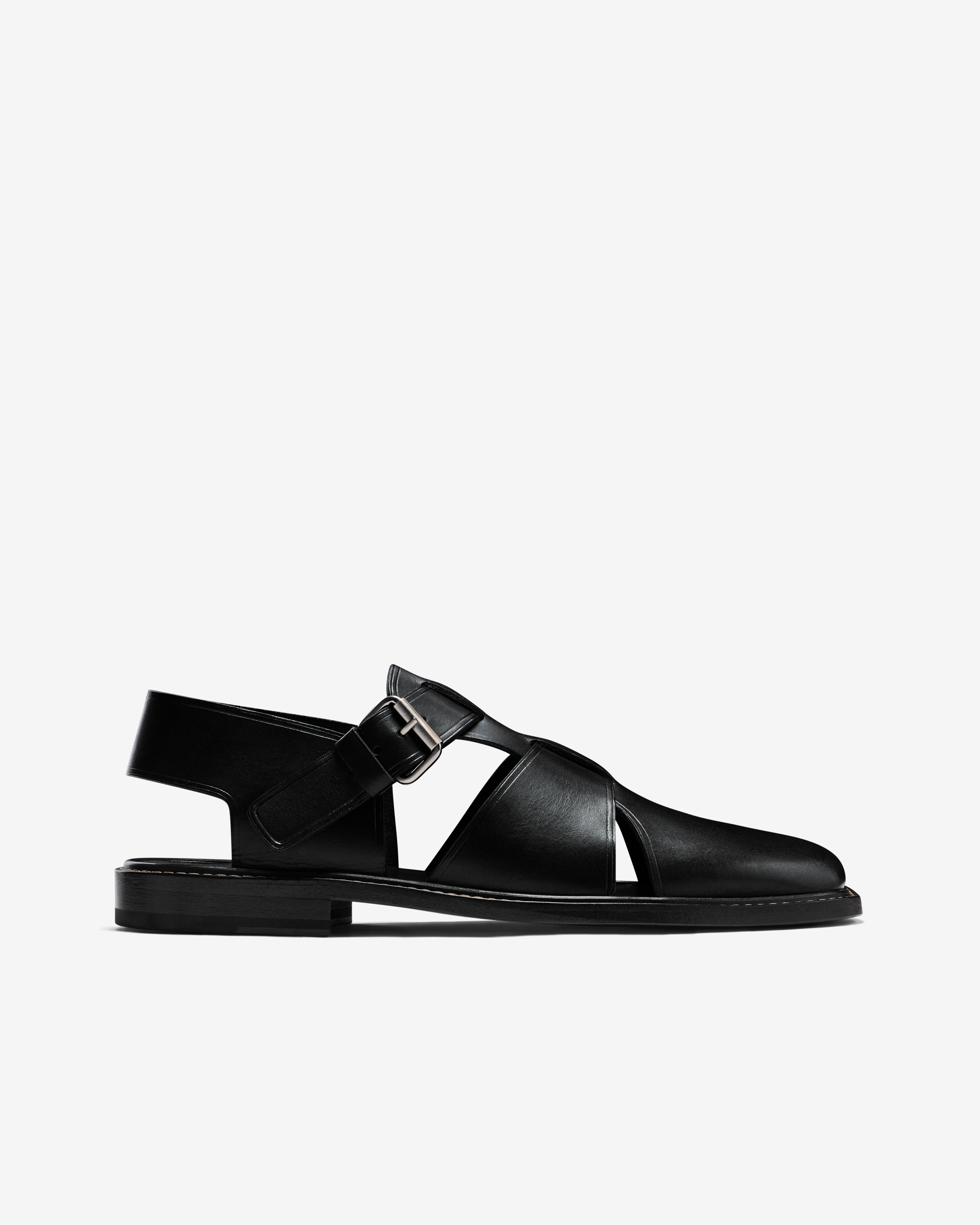 Lemaire: Men's Fisherman Sandals (Black) | Dover Street Market London