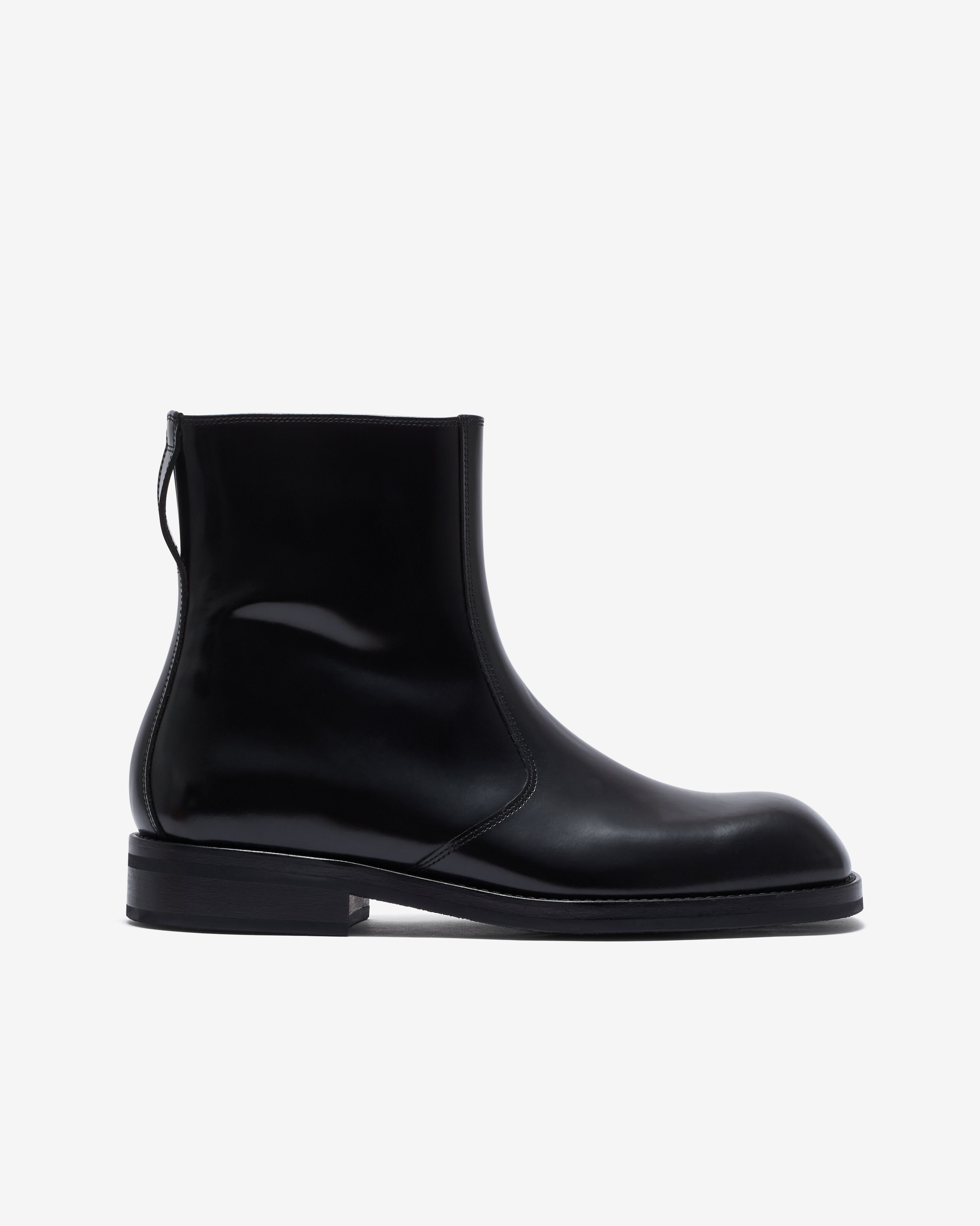 Lemaire: Men's Zipped Boots (Black) | DSML E-SHOP