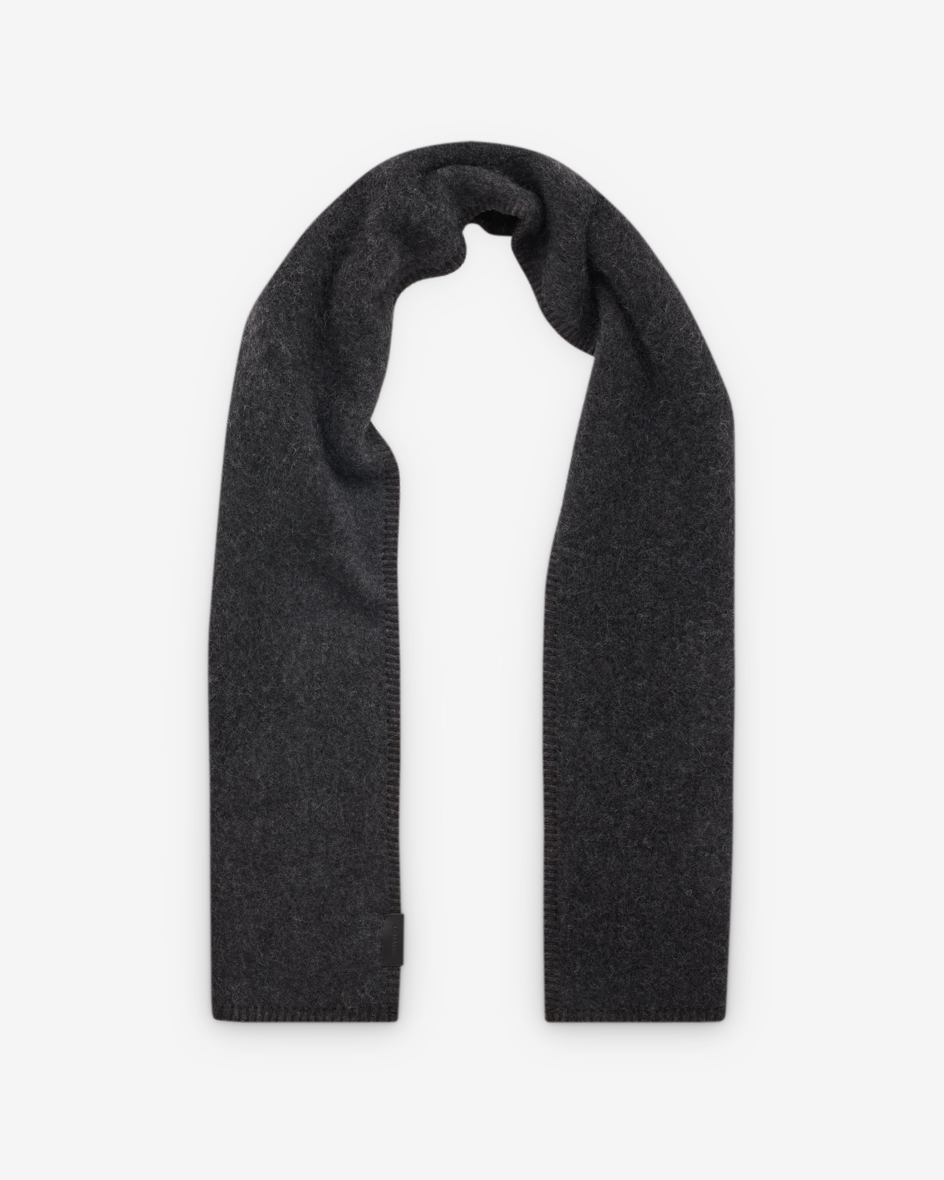 Lemaire: Women's Cocotte Fluffy Scarf (Anthracite) | DSML E-SHOP