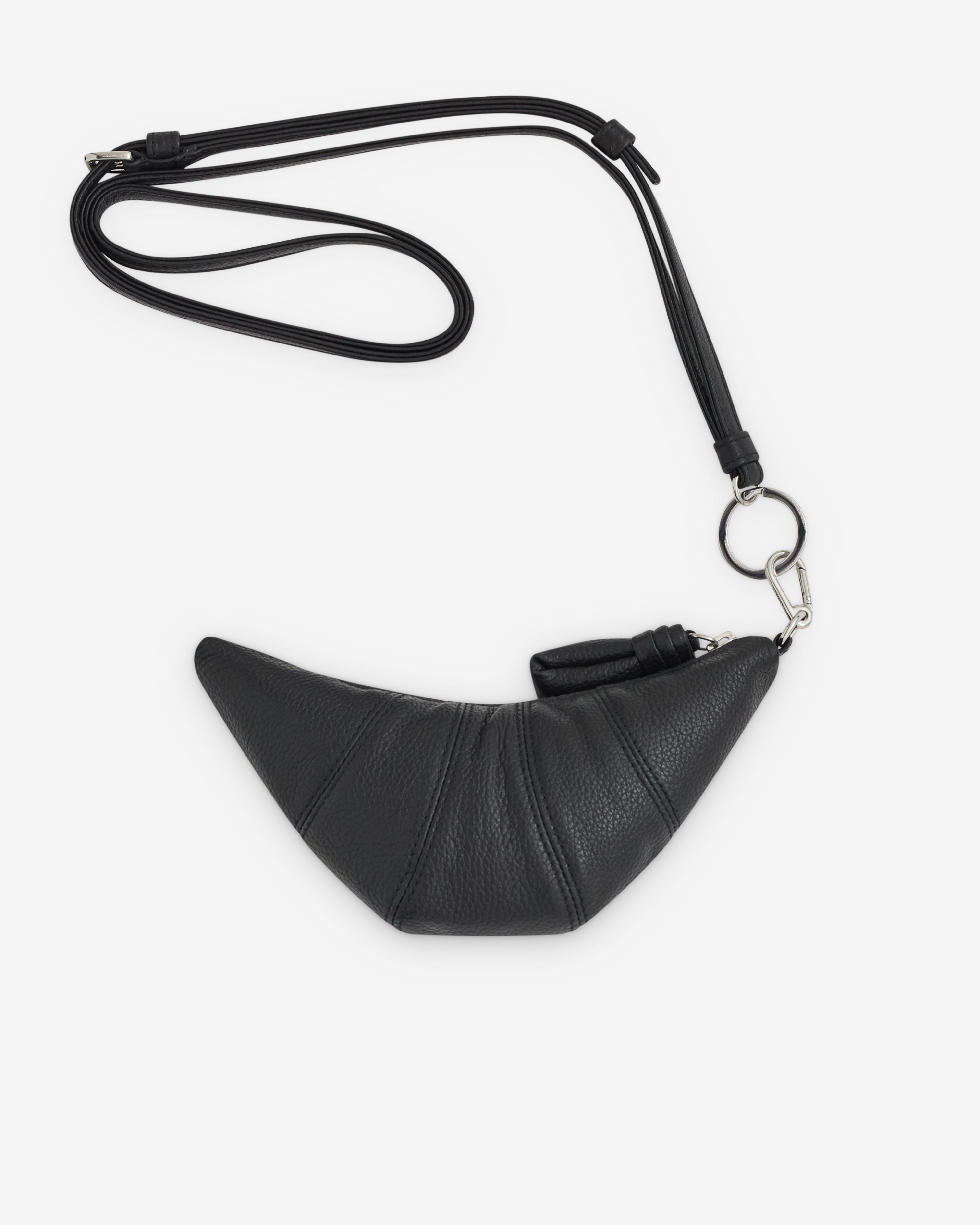 小物 LEMAIRE croissant coin purse Lemaire - Crossbody Croissant Coin Bag in Black – Stoy