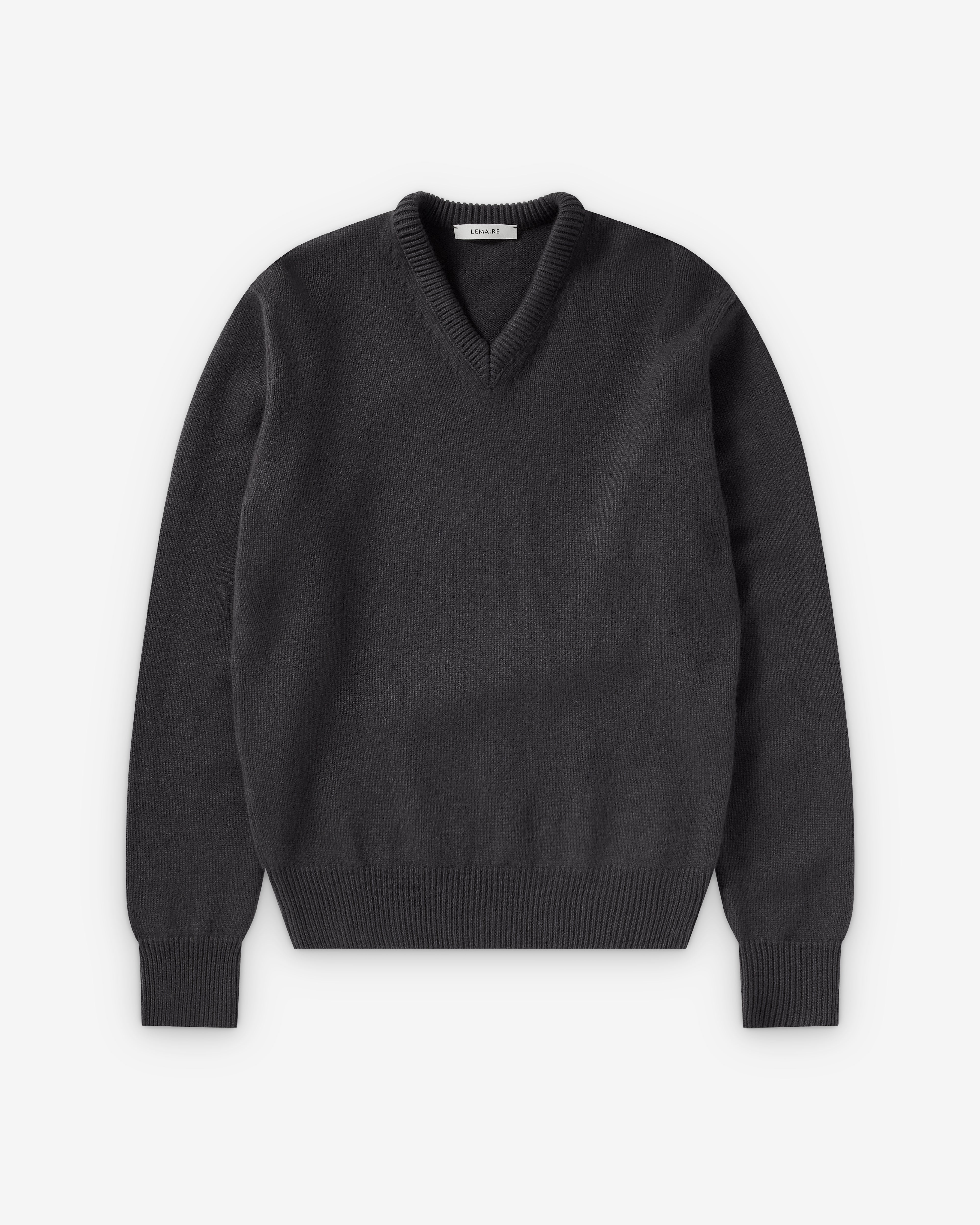 Lemaire : Women's V-Neck Sweater (Stone) | Dover Street Market London