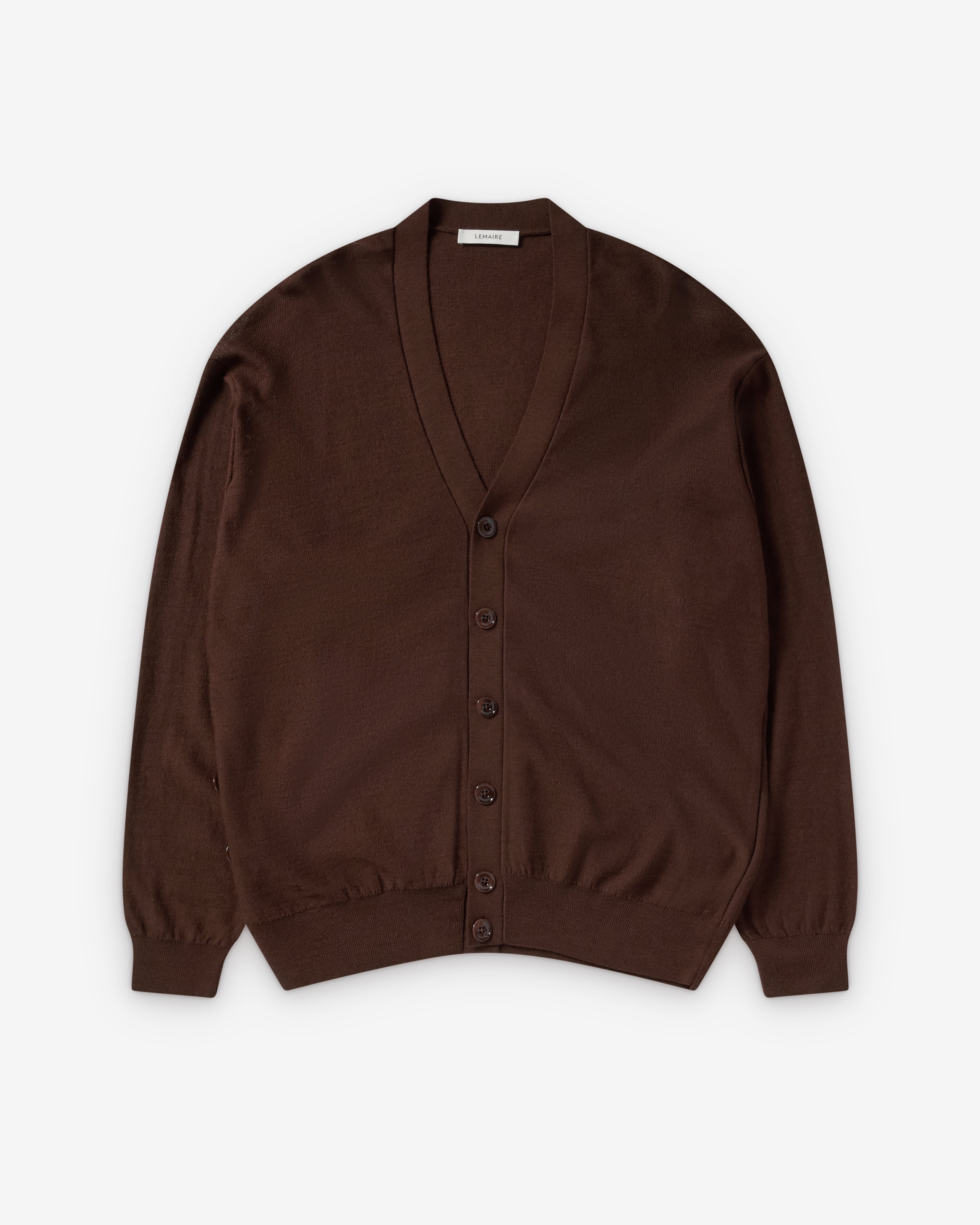 Lemaire : Women's Relaxed Twisted Cardigan (Acajou) | Dover Street