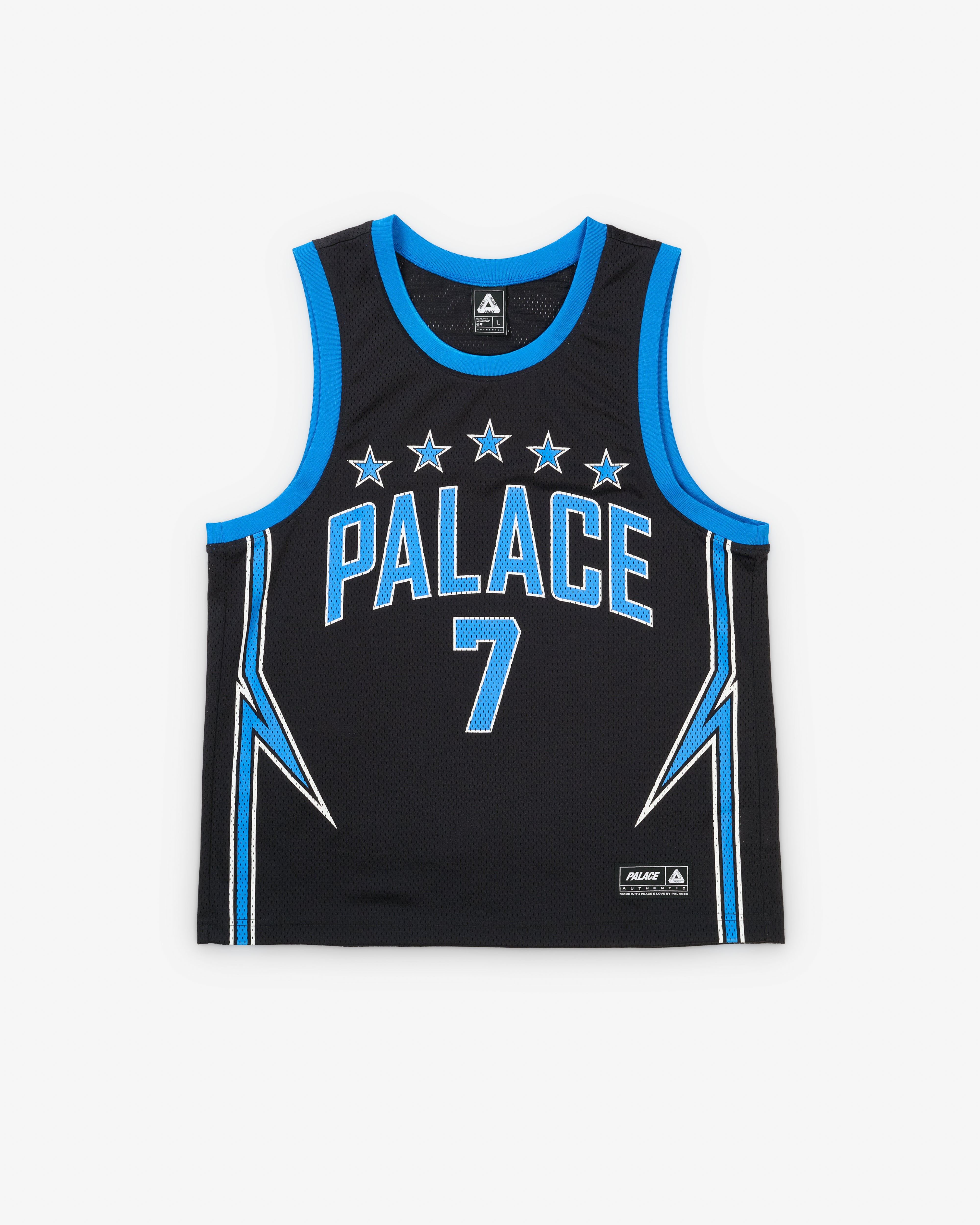 Palace: Men's Lightning Basketball Vest (Black) | Dover Street