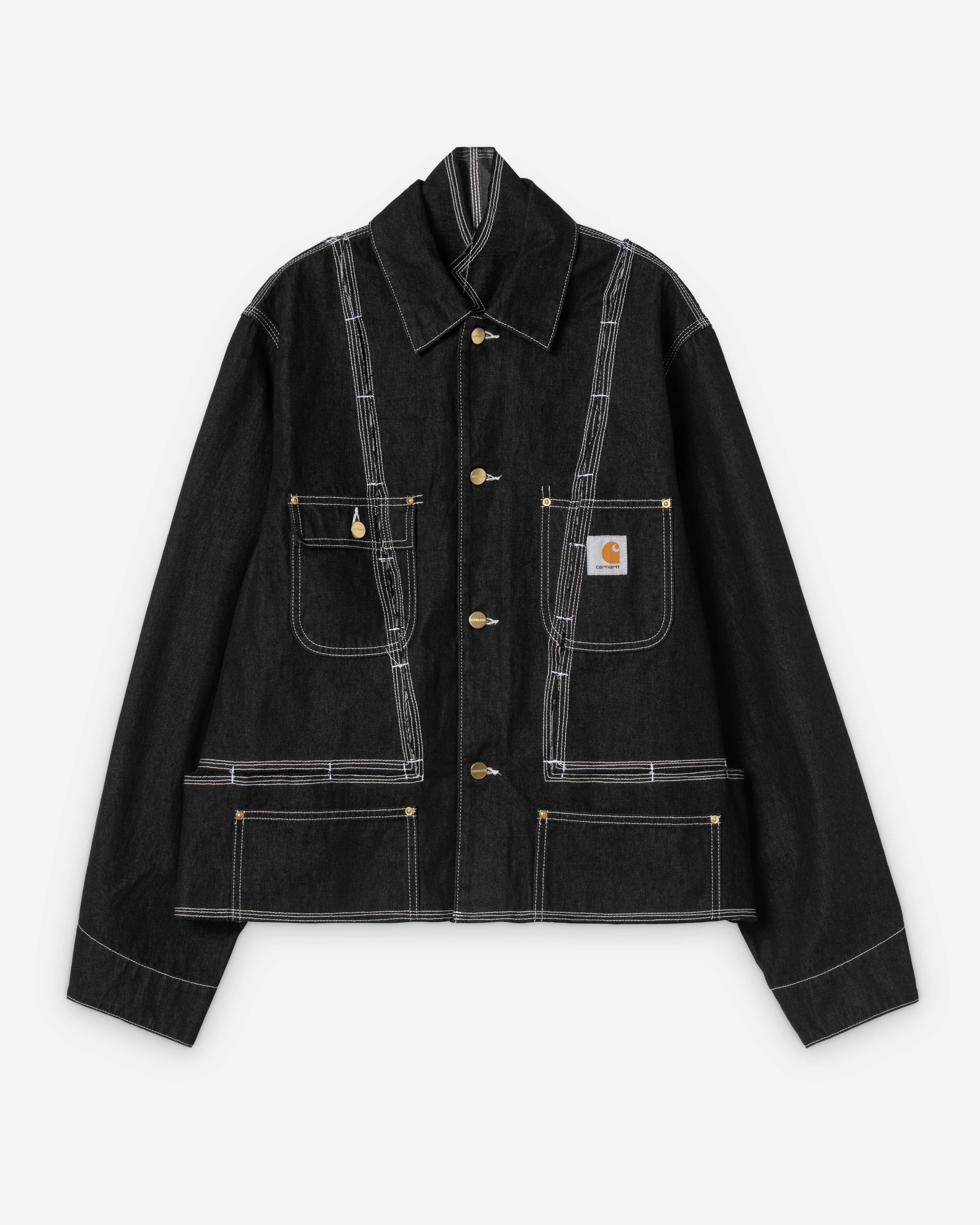 Louther: Carhartt WIP Split Chore Coat (Black) | Dover Street
