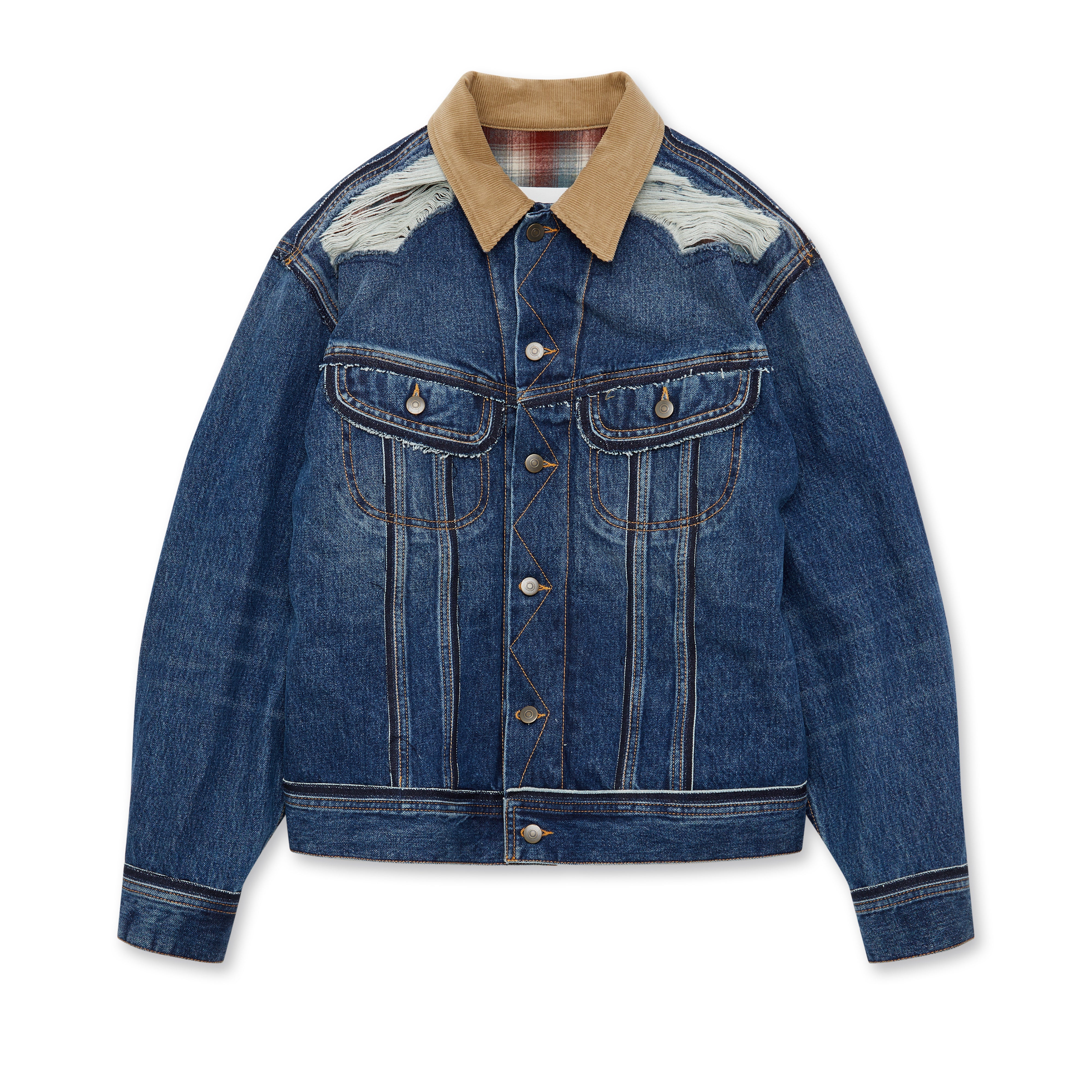 Maison Margiela - Men’s Pendleton Denim Jacket - (Navy)