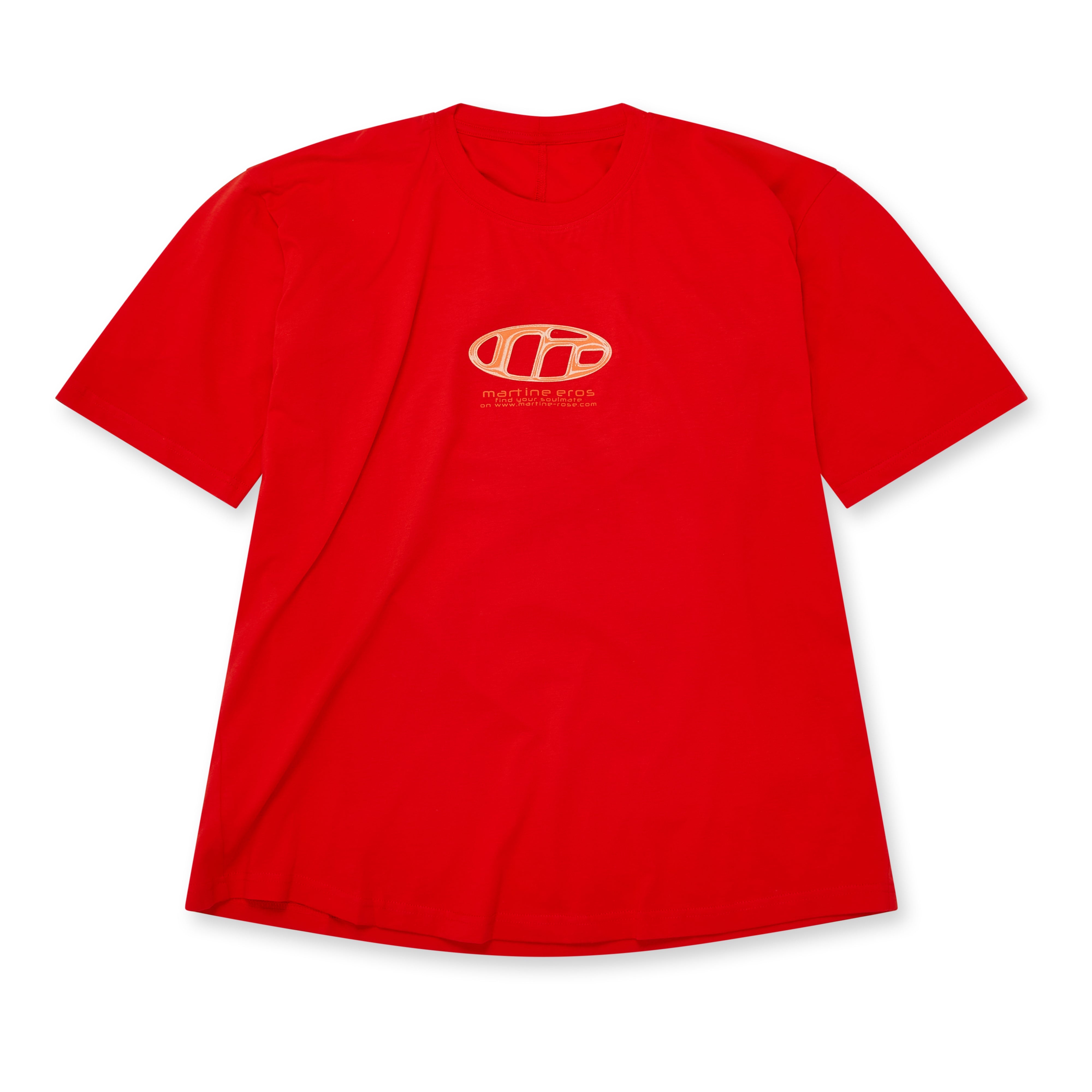 Martine Rose - Men's Pulled Neck T-Shirt - (Red)
