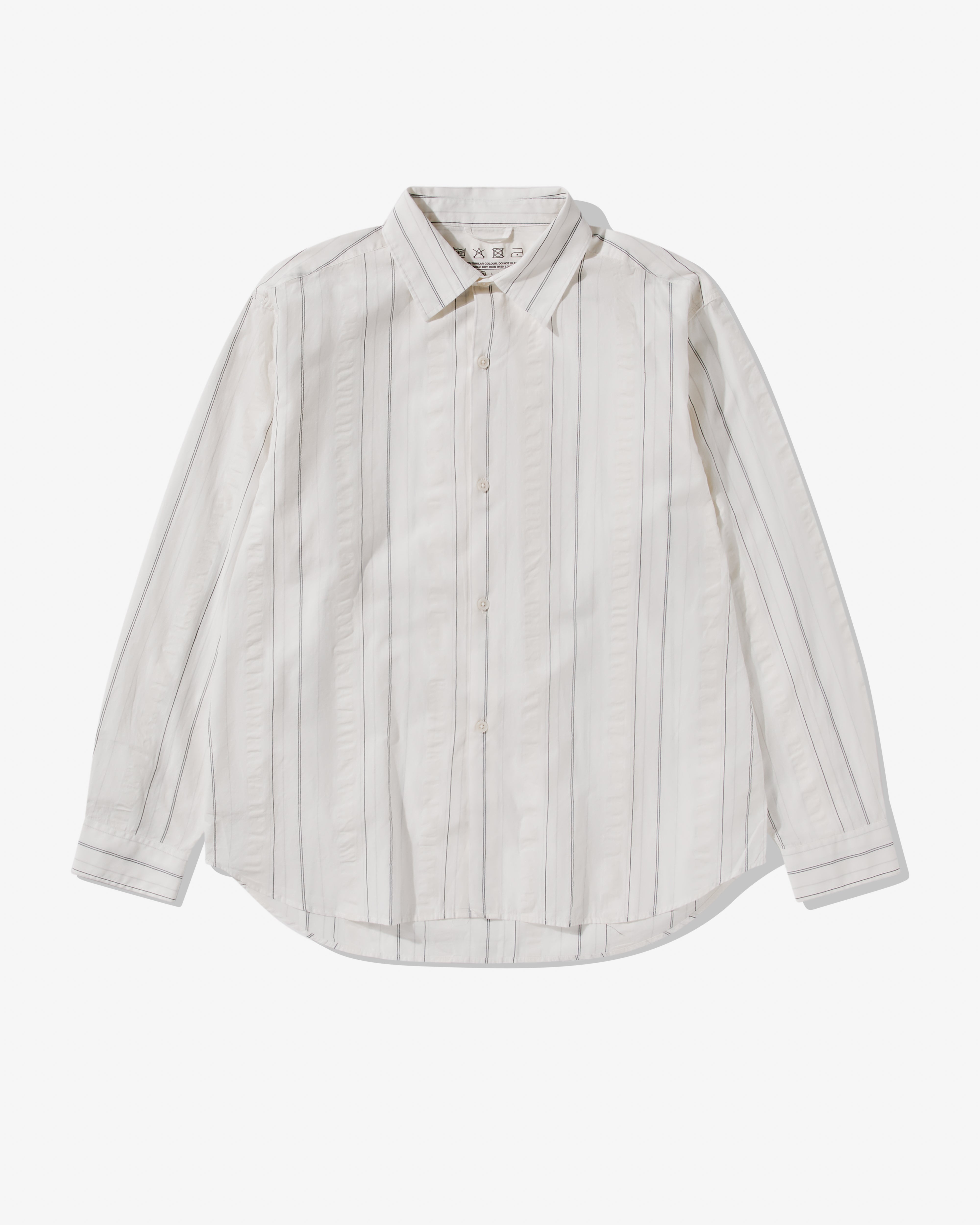 Mfpen - Men's Generous Shirt - (White Stripe) | Dover Street Market 