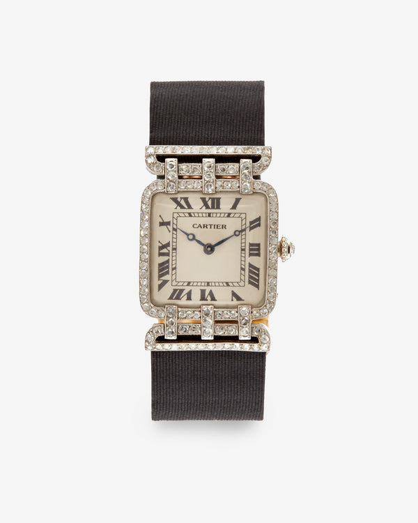 Harry Fane - Vintage 1920 Cartier Diamond Set Wristwatch