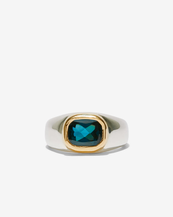 Frederick Grove -  London Blue Topaz Ring - (Silver/Gold)