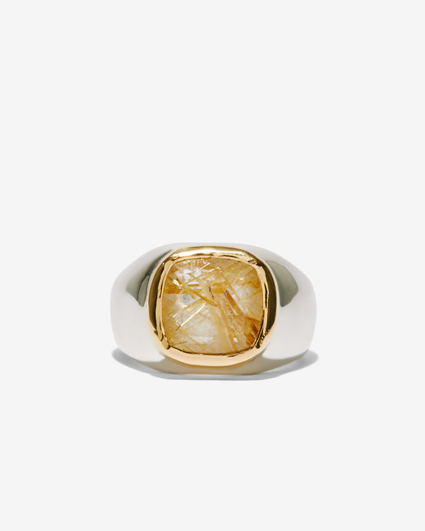 Frederick Grove -  Tourmalated Quartz Ring - (Silver/Gold)