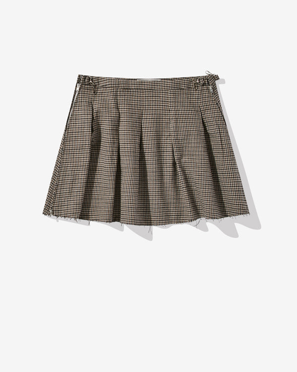 Our Legacy - Women's Object Skirt - (Old Money Check)