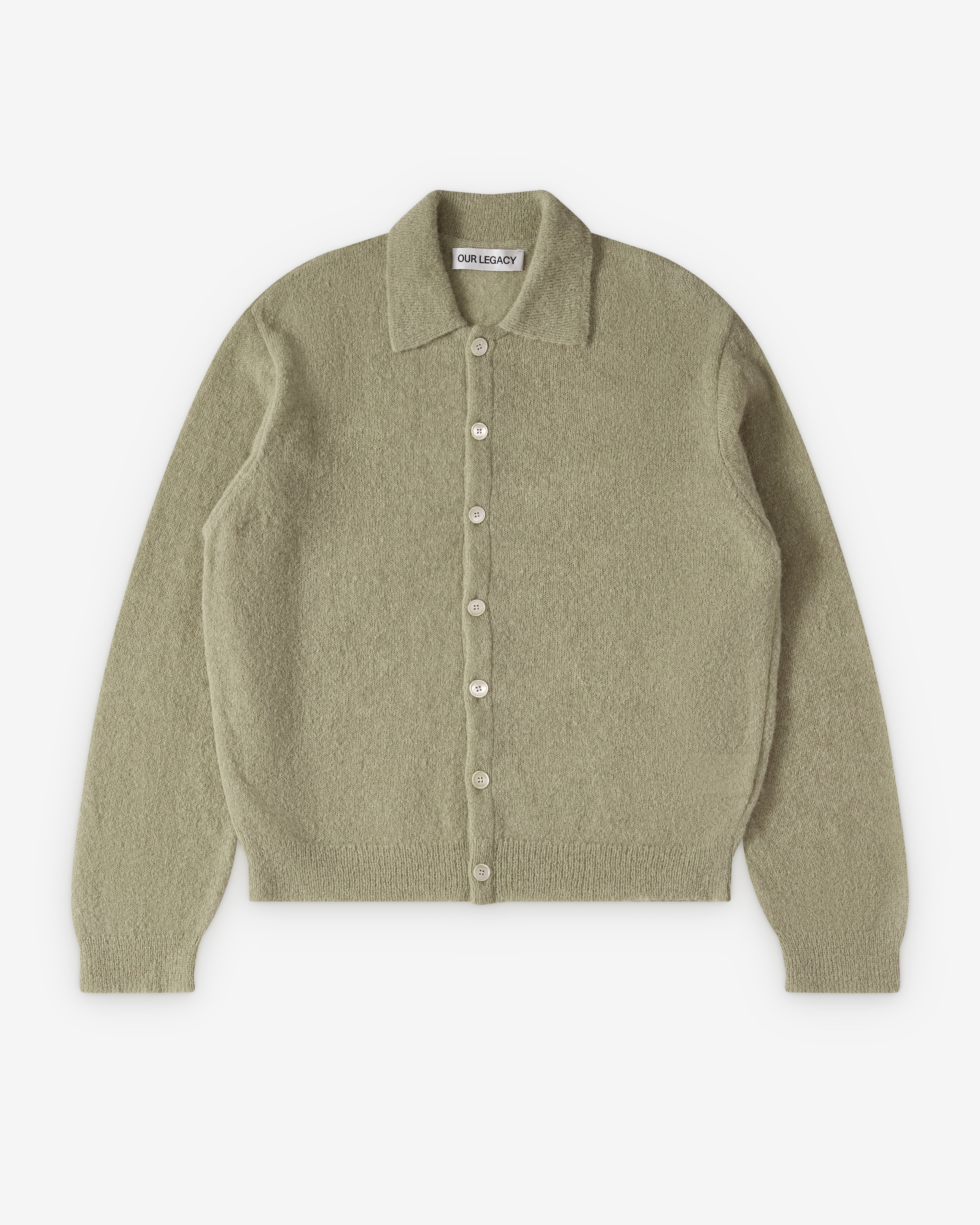 Our Legacy: Men's Evening Polo (Soft Sage Fuzzy Alpaca) | Dover