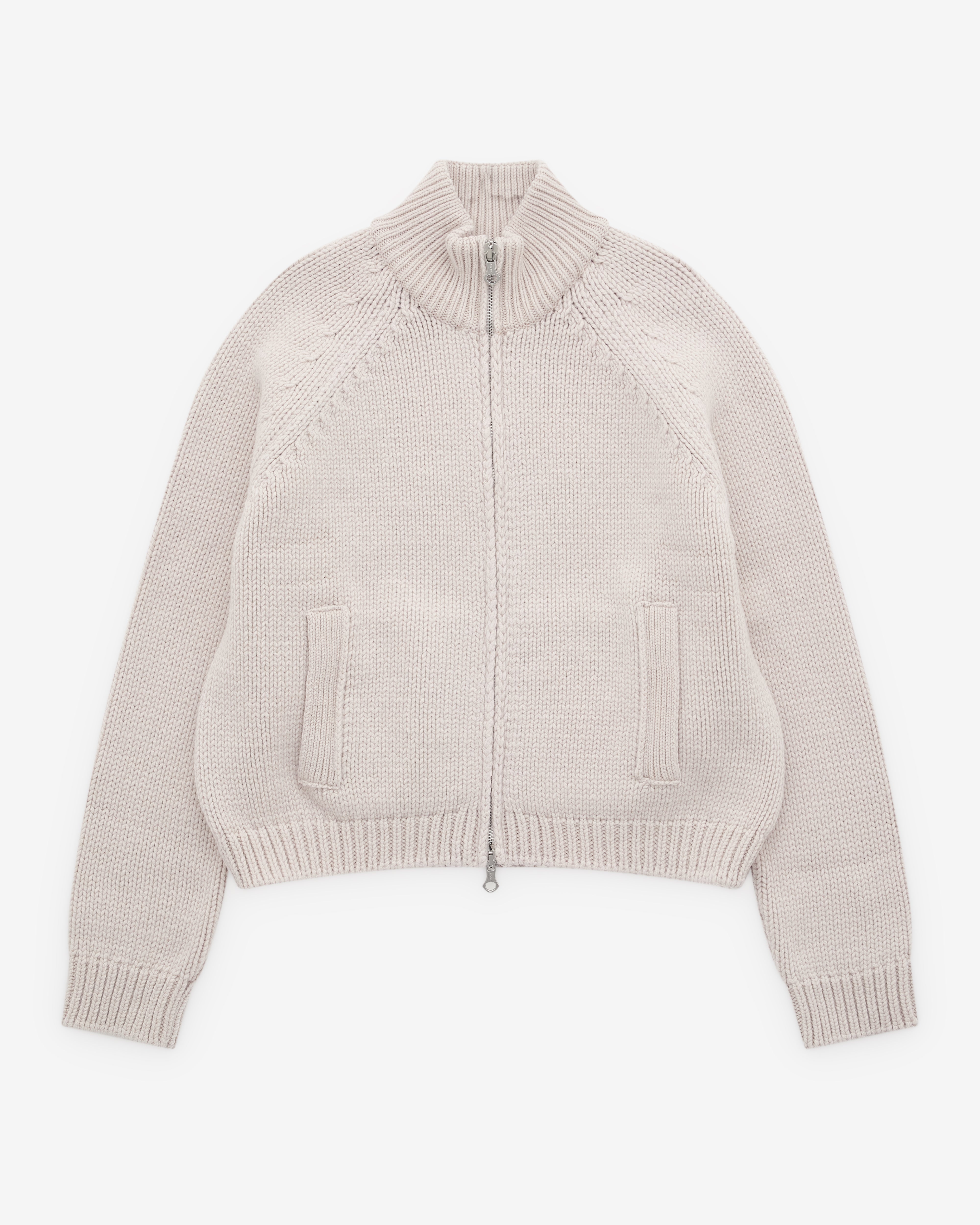 Our Legacy: Men's Ultra Zip Cardigan (Bone Low Twist Merino