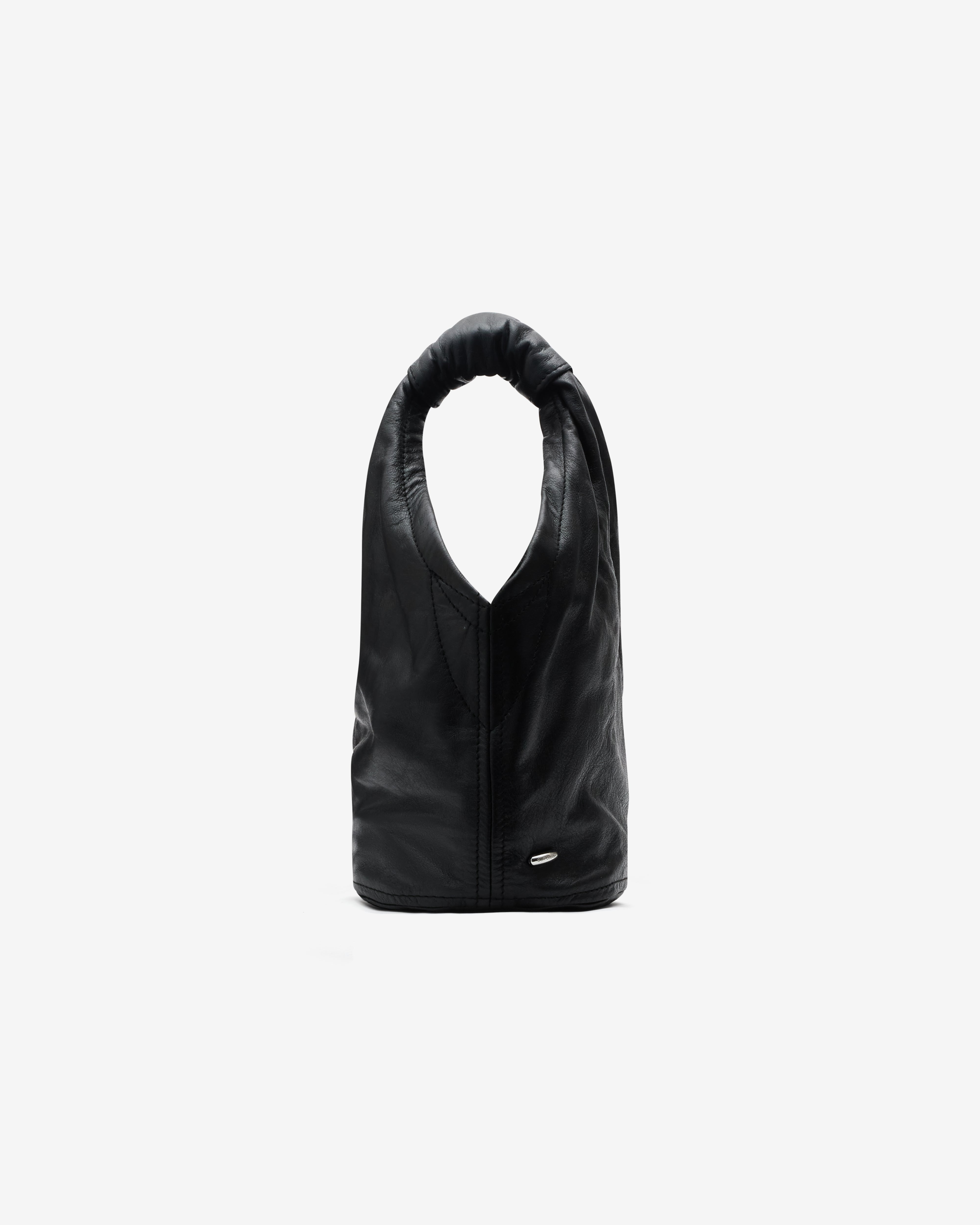 Our Legacy: Fofinho Drip Bag (Malleable Black Bull Hide) | DSML E-SHOP