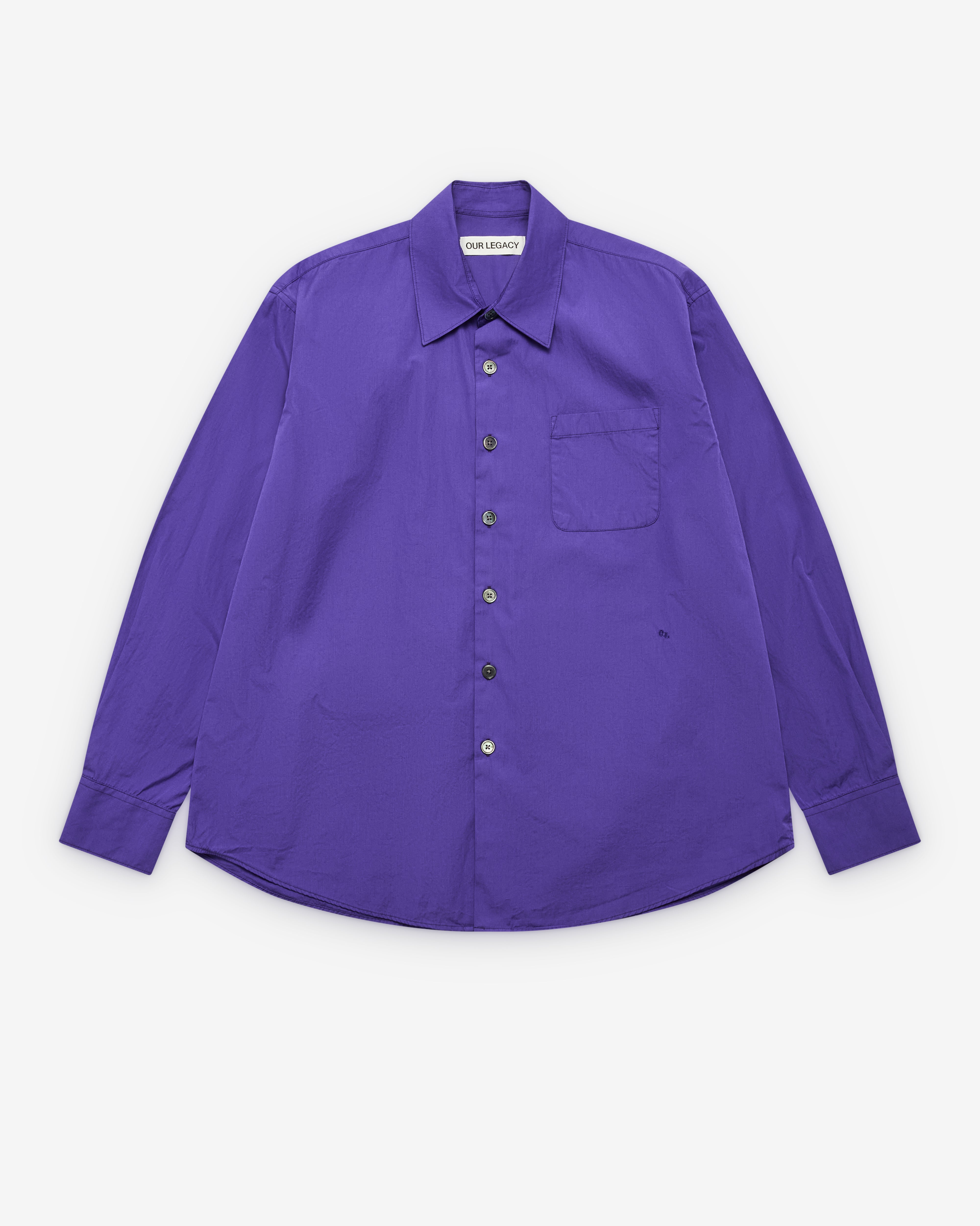 Our Legacy: Men's Above Shirt (Deep Blue Super Poplin) | DSML E-SHOP