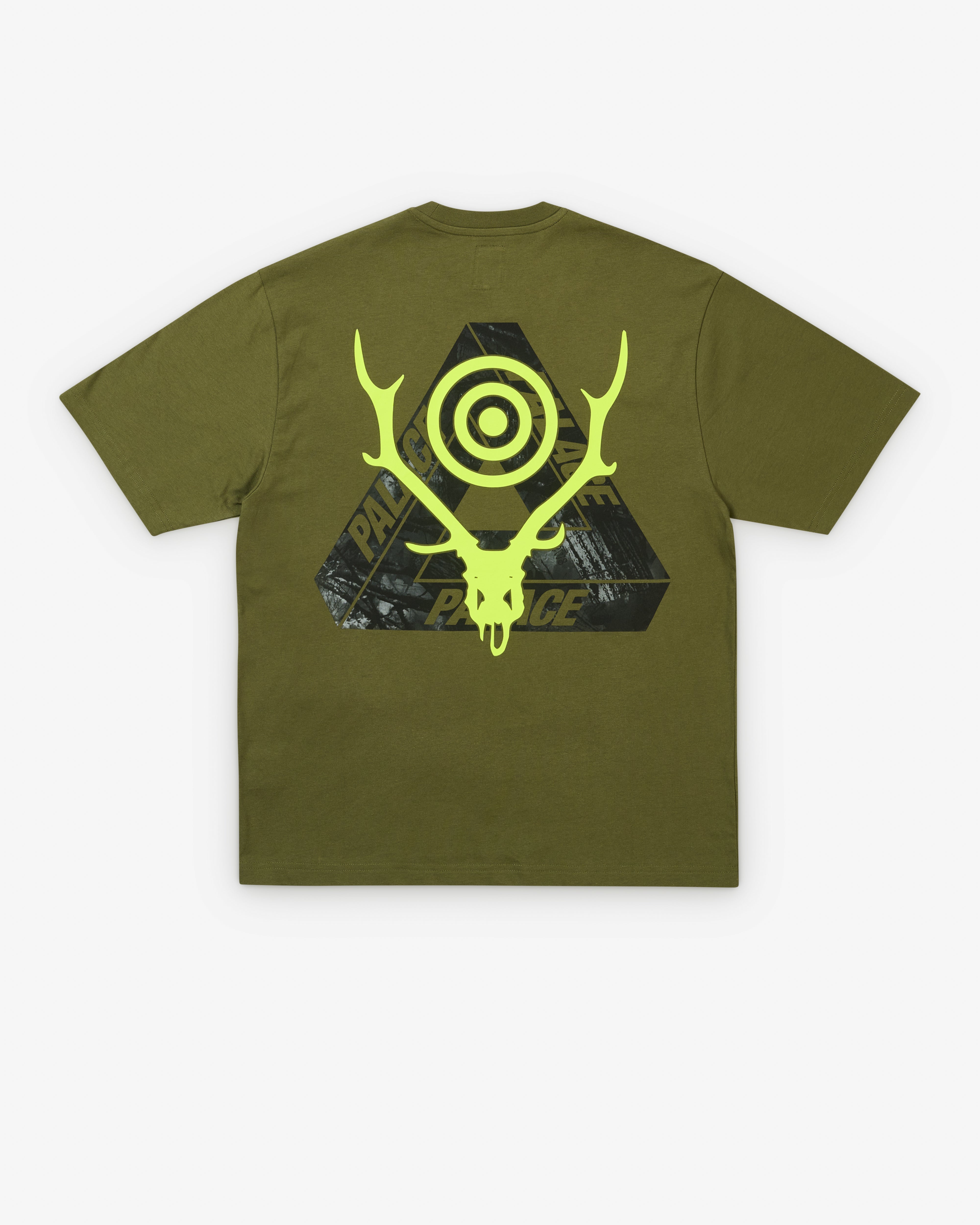 Palace: Men's South2 West8 Stag-Ferg T-Shirt (Olive) | Dover