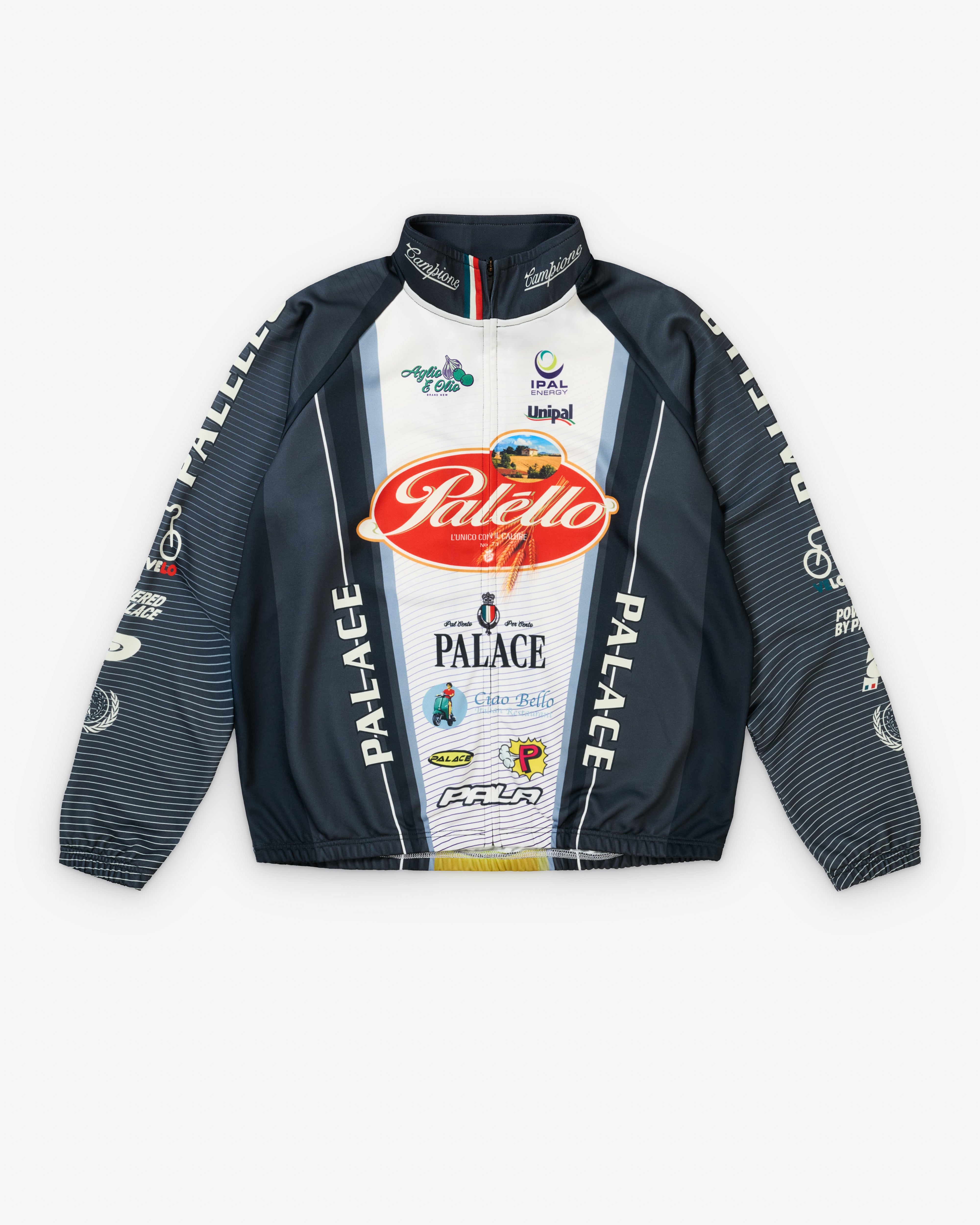Palace: Men's Palello Cycling Zip Jacket (Black) | Dover Street