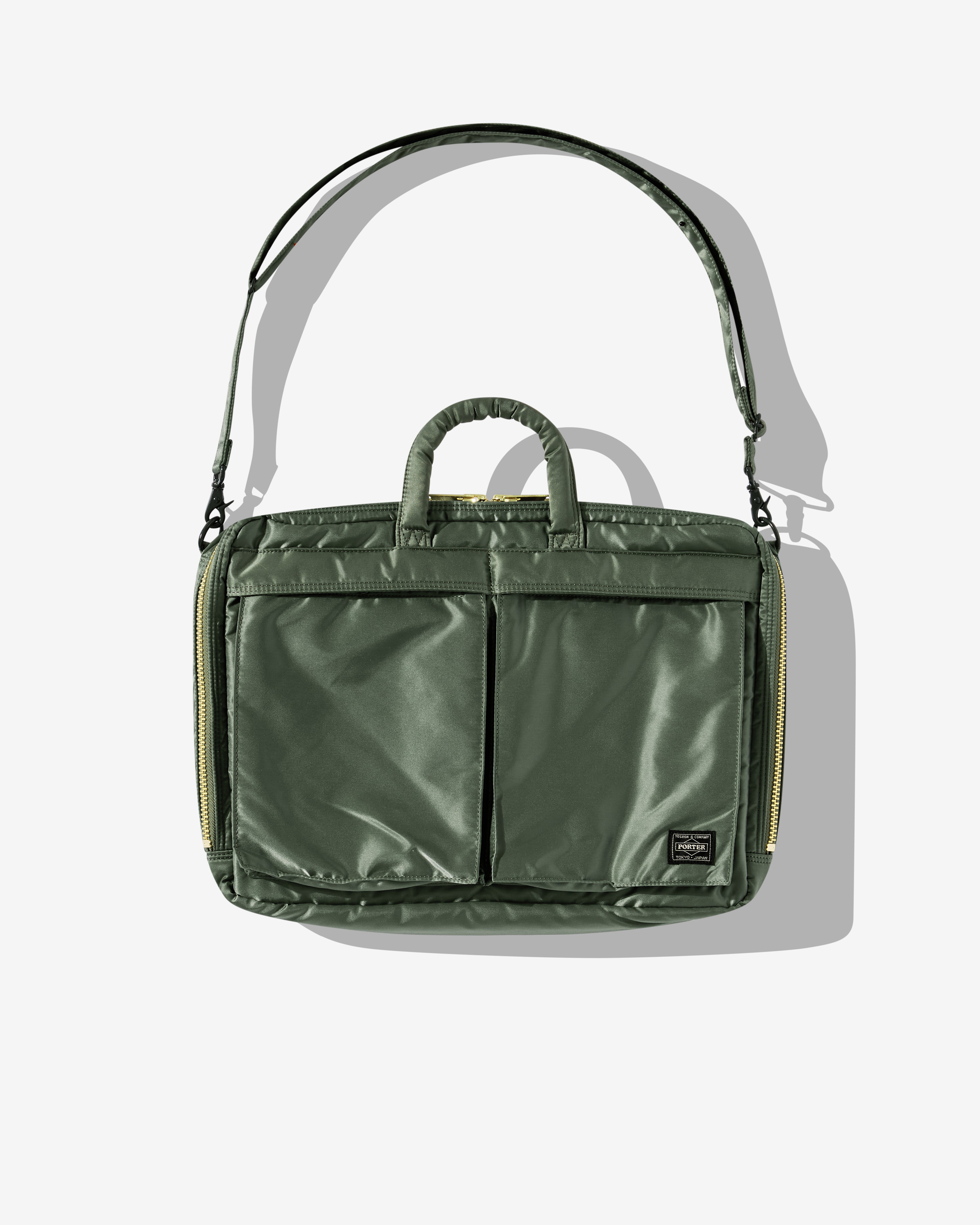 Porter-Yoshida & Co.: Tanker 2Way Briefcase (Sage Green) | Dover