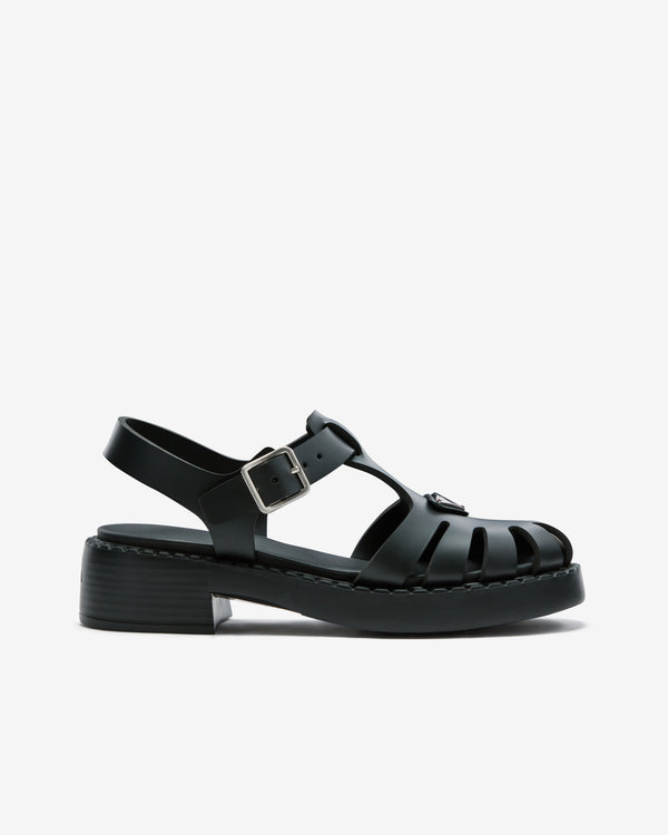 Prada - Women's Sporty Foam Rubber Sandals - (Black)