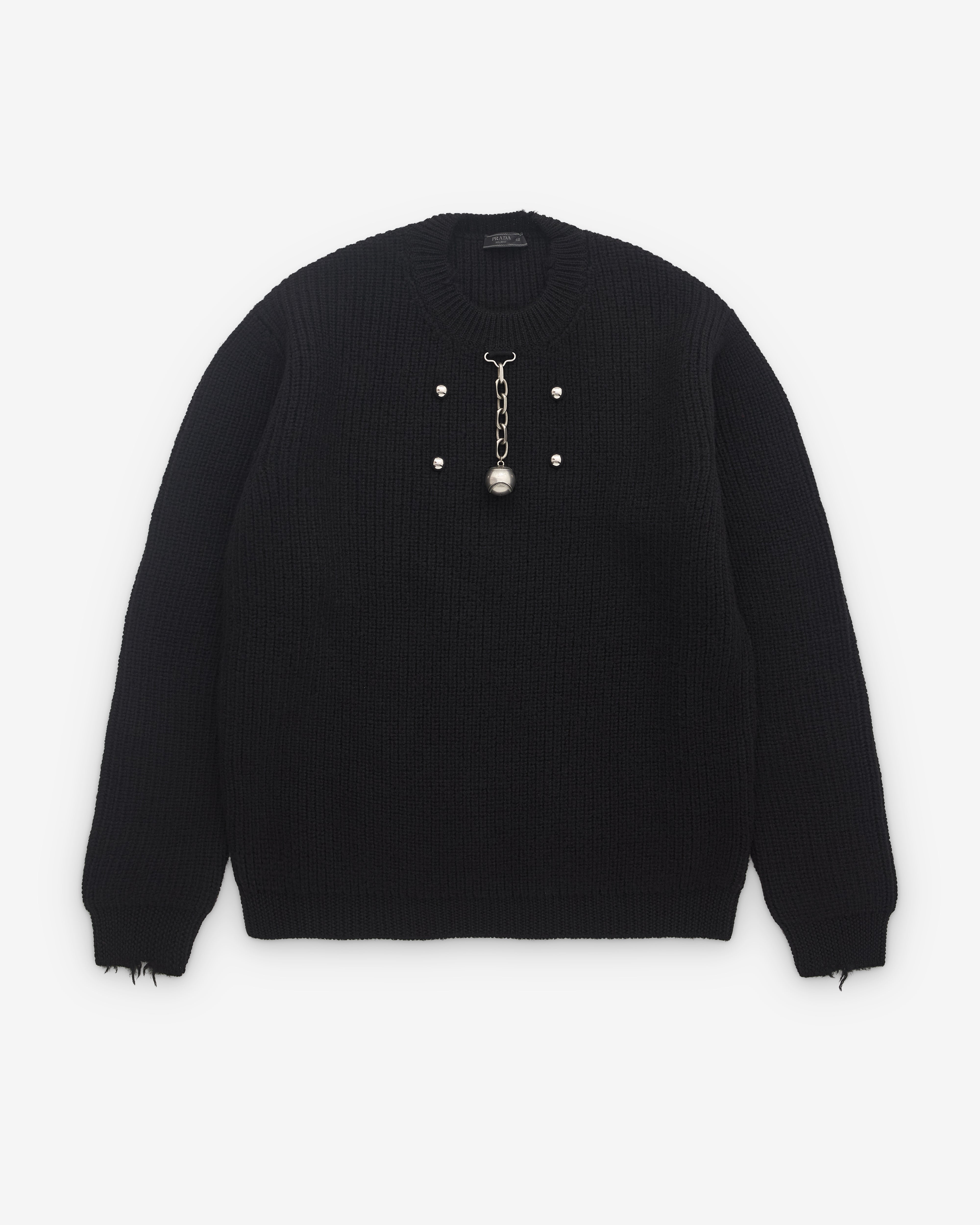 Prada: Men's Baseball Chain Knit (Black) | DSML E-SHOP